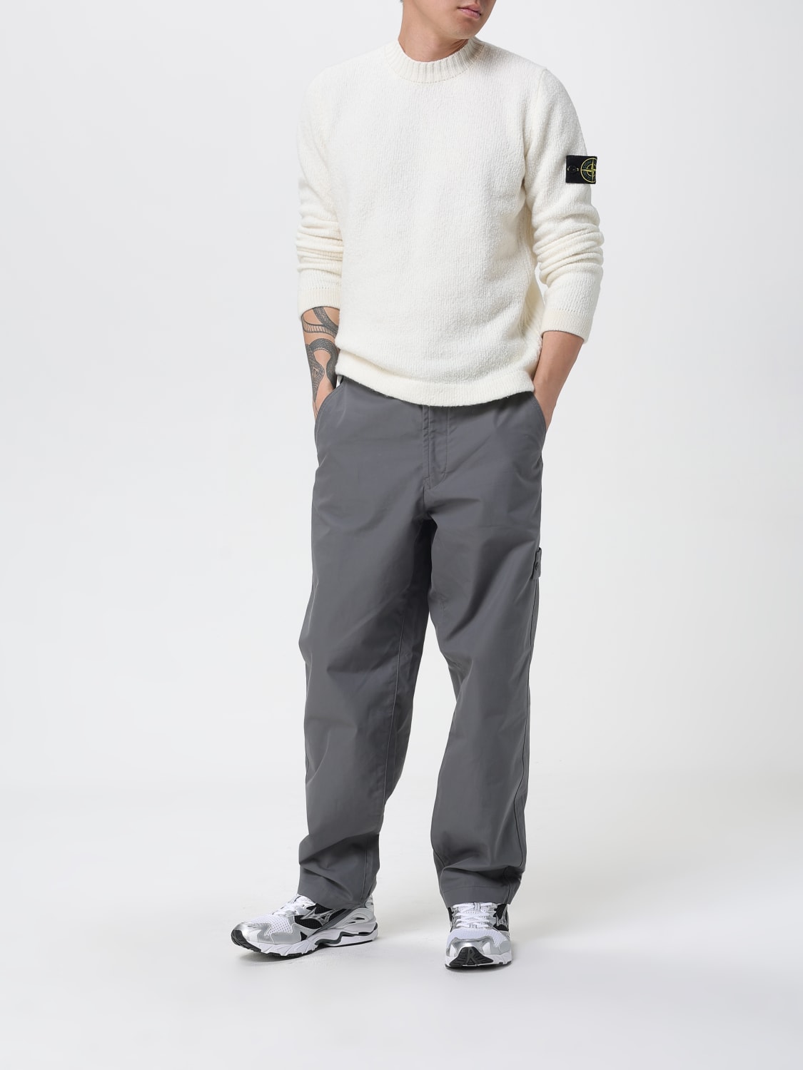 STONE ISLAND SWEATER: Sweater men Stone Island, White - Img 2