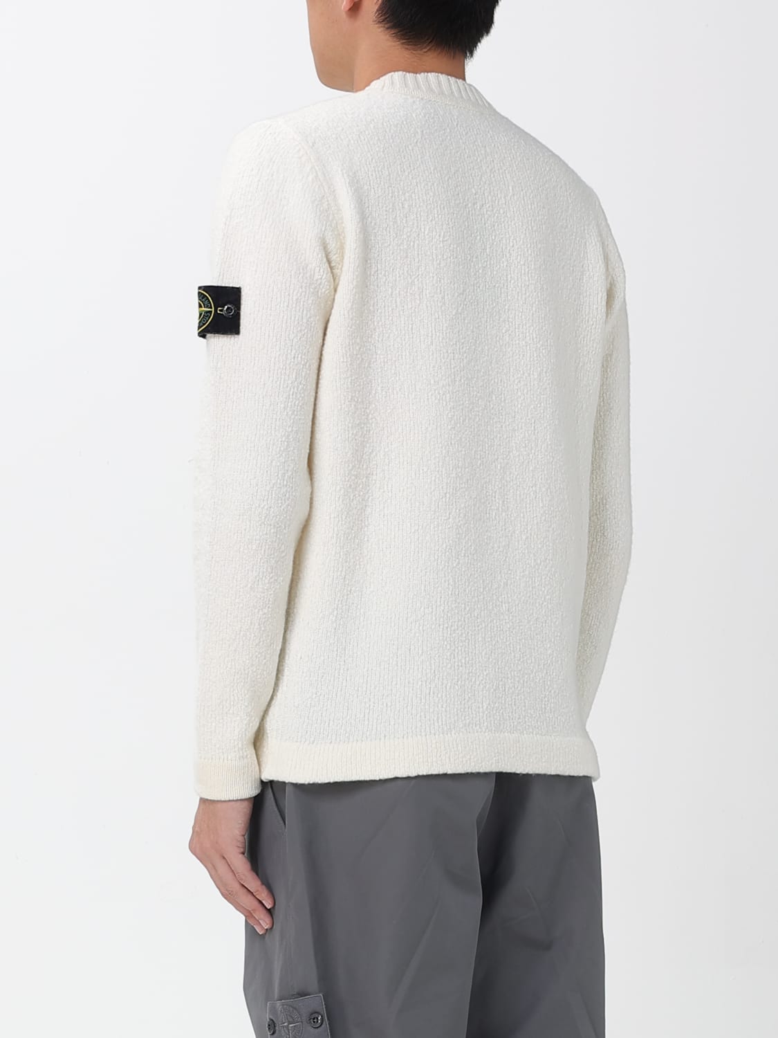STONE ISLAND SWEATER: Sweater men Stone Island, White - Img 3
