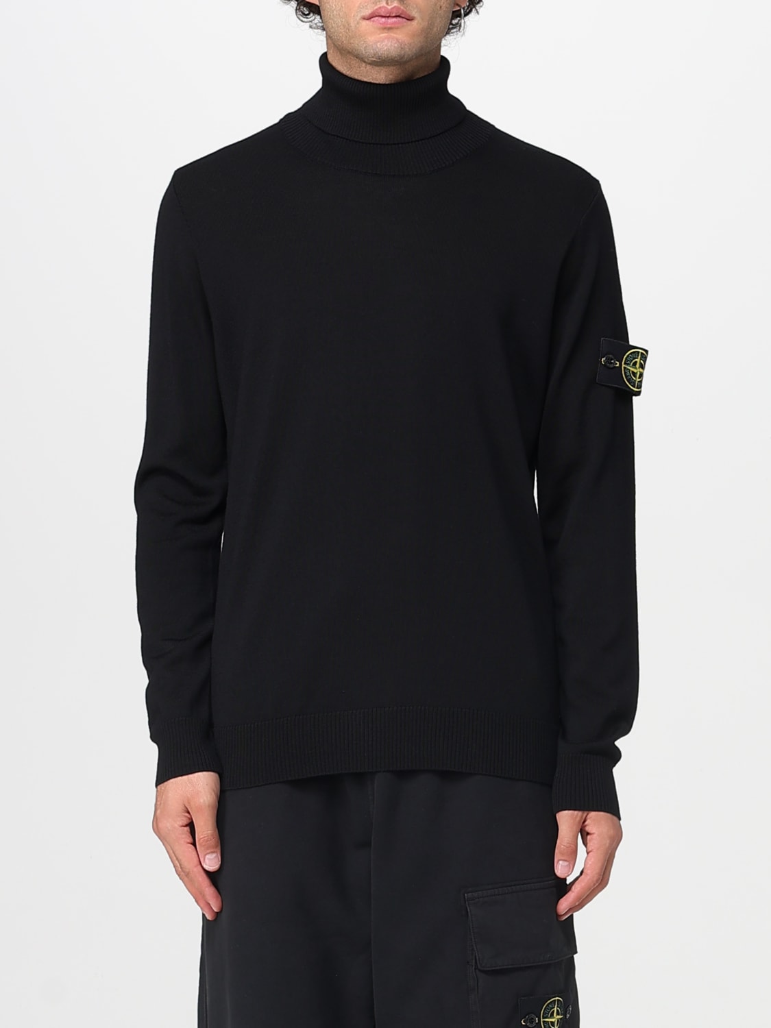 STONE ISLAND SWEATER: Sweater men Stone Island, Black - Img 1