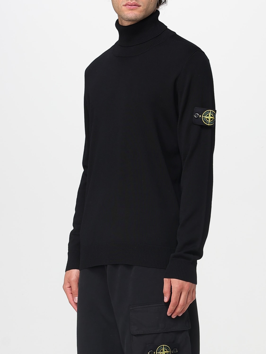 STONE ISLAND SWEATER: Sweater men Stone Island, Black - Img 4