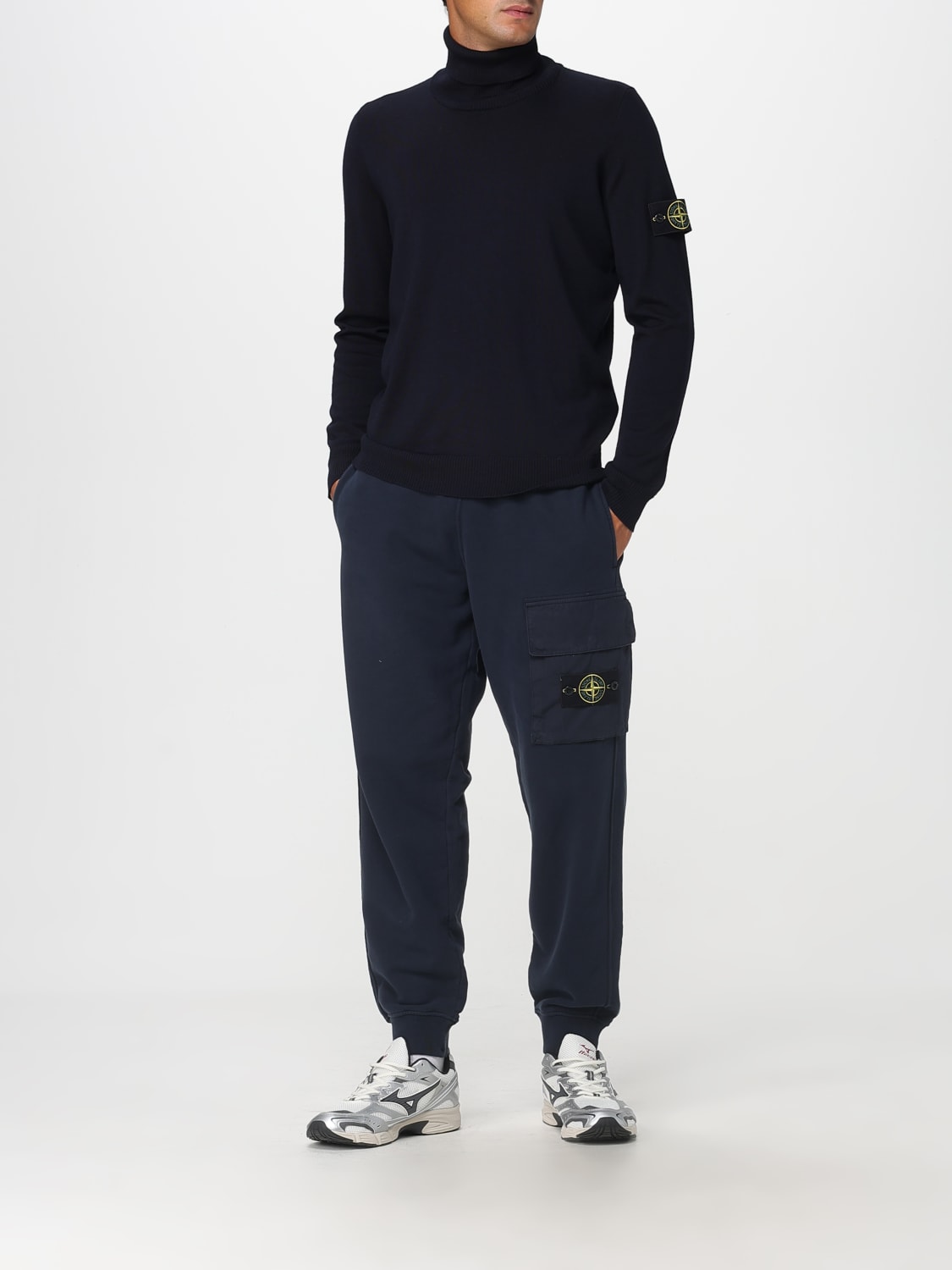 STONE ISLAND SWEATER: Sweater men Stone Island, Blue - Img 2