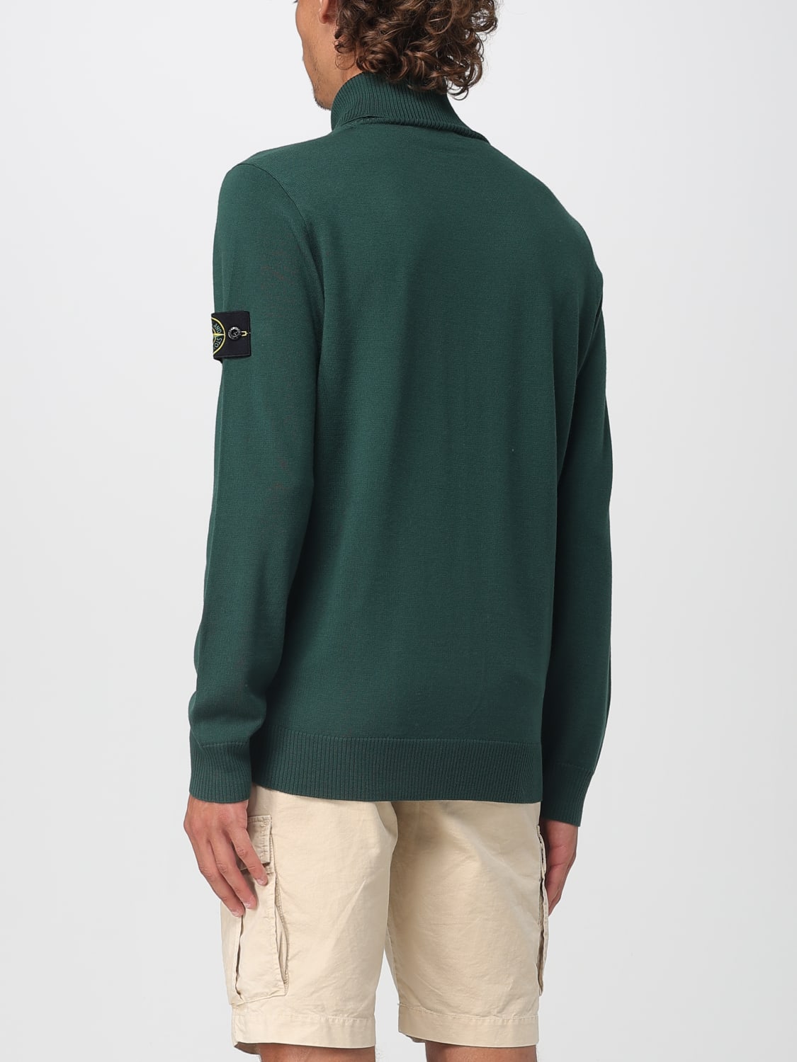 STONE ISLAND SWEATER: Sweater men Stone Island, Green - Img 3