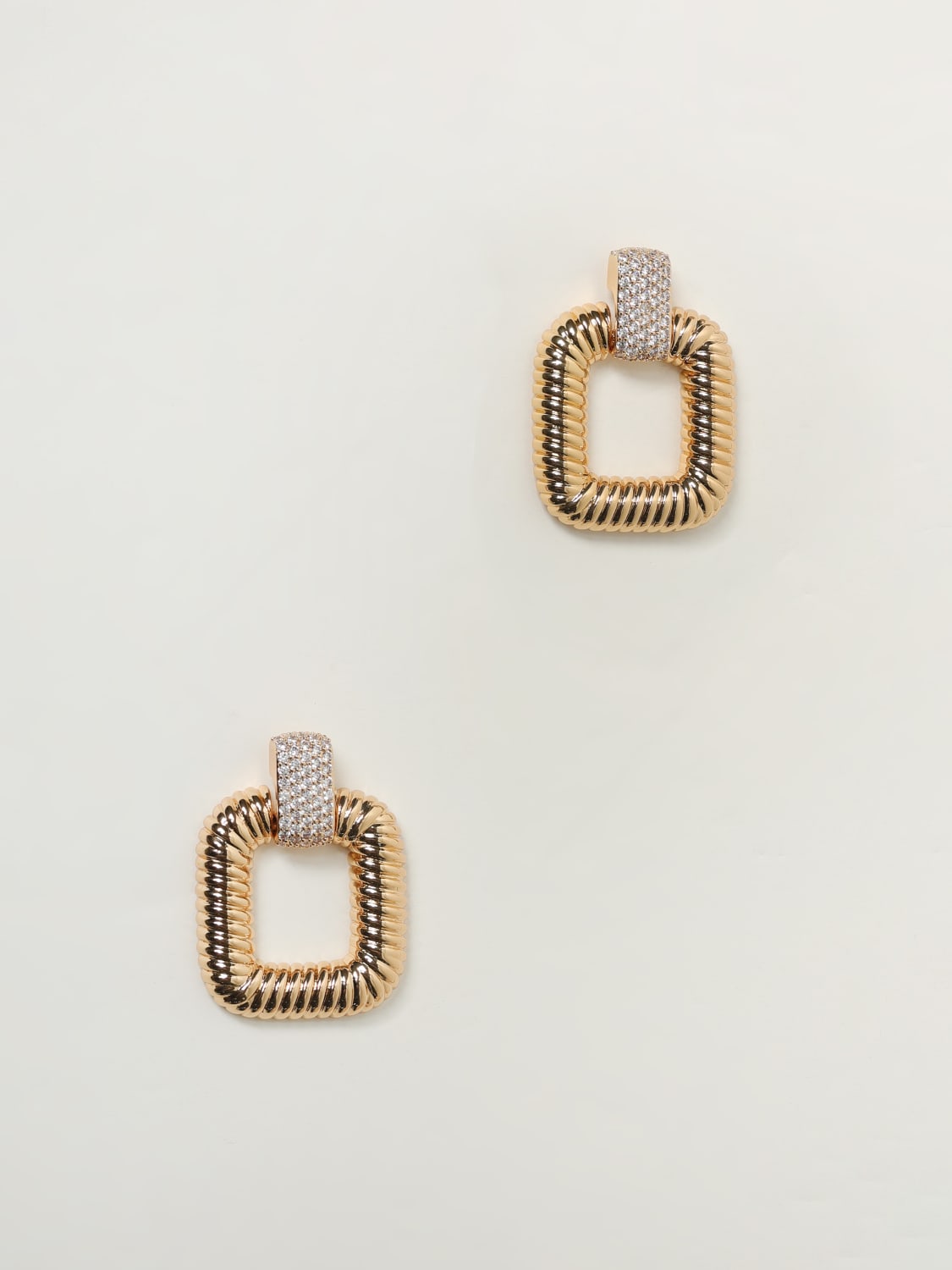 SELF-PORTRAIT GIOIELLO: Orecchini Self-Portrait in ottone con strass , Oro - Img 1