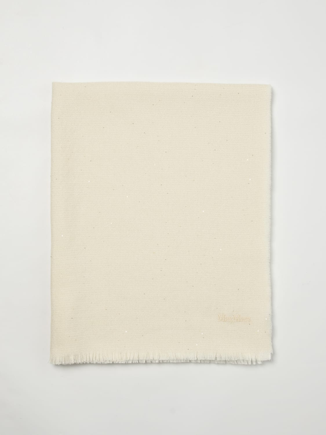 MAX MARA SCARF: Scarf woman Max Mara, White - Img 1