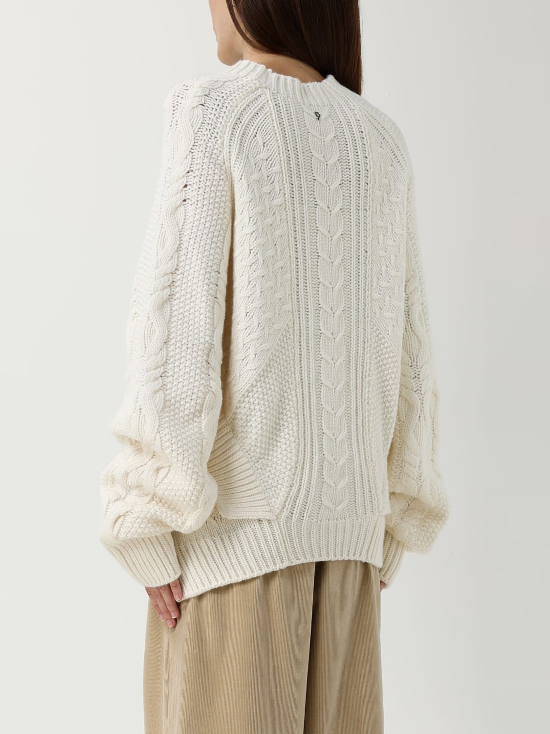 DONDUP SWEATER: Sweater woman Dondup, White - Img 2