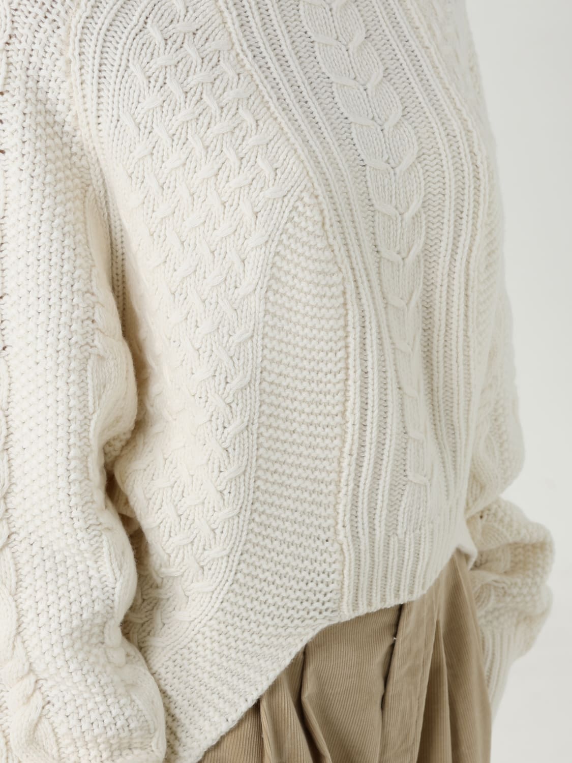 DONDUP SWEATER: Sweater woman Dondup, White - Img 3