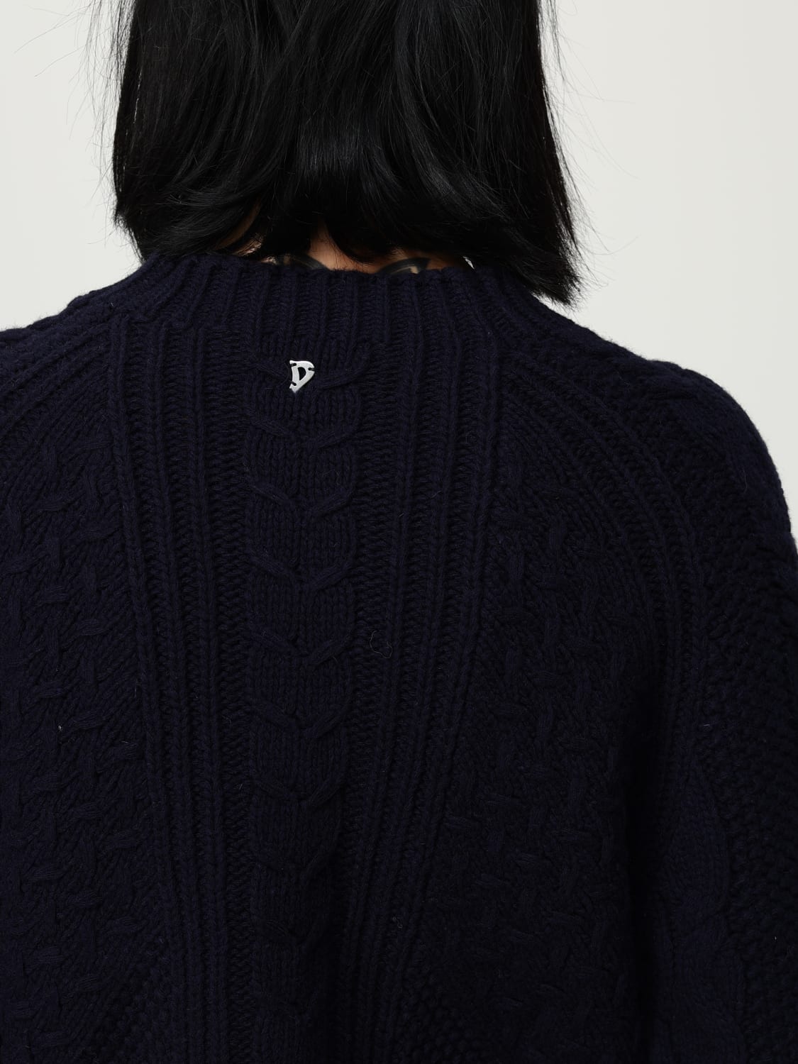 DONDUP SWEATER: Sweater woman Dondup, Blue - Img 3