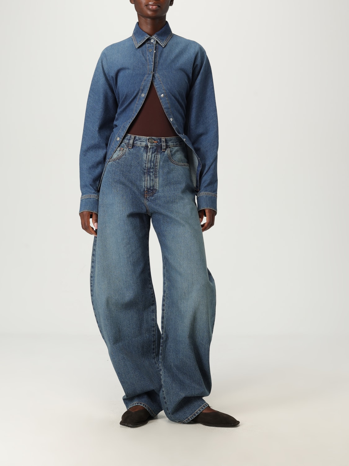 ALAÏA SHIRT: Shirt woman AlaÏa, Blue - Img 2