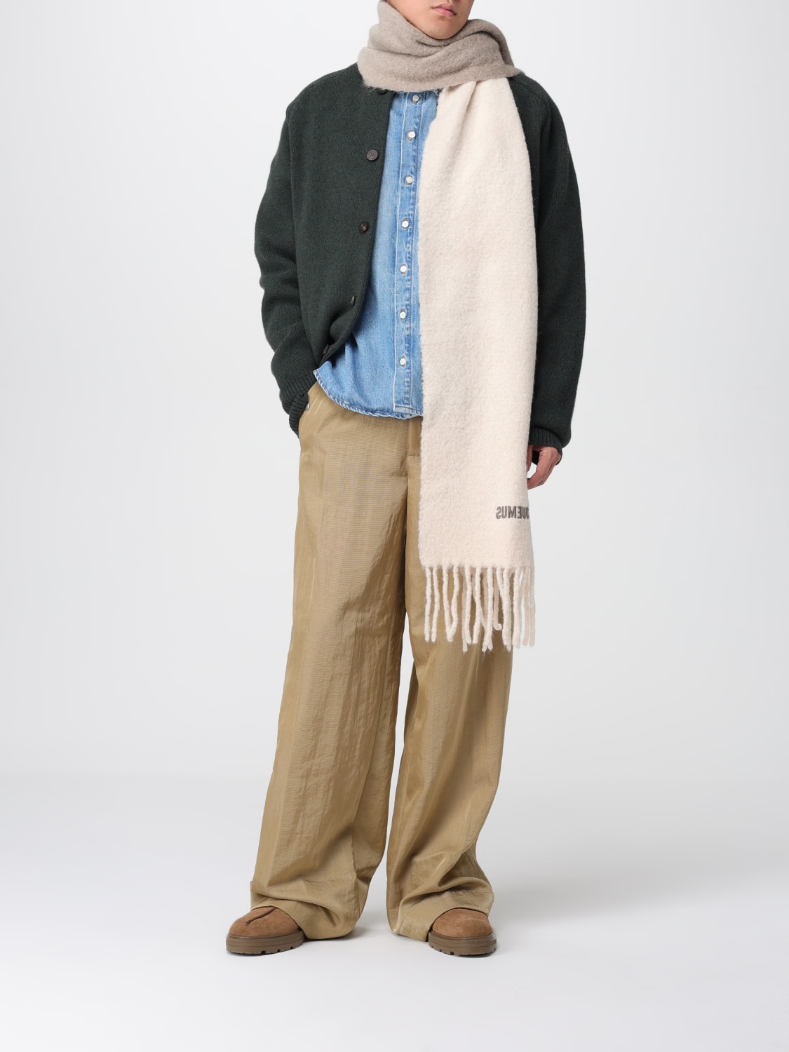 JACQUEMUS BUFANDA: Bufanda hombre Jacquemus, Rojo - Img 4