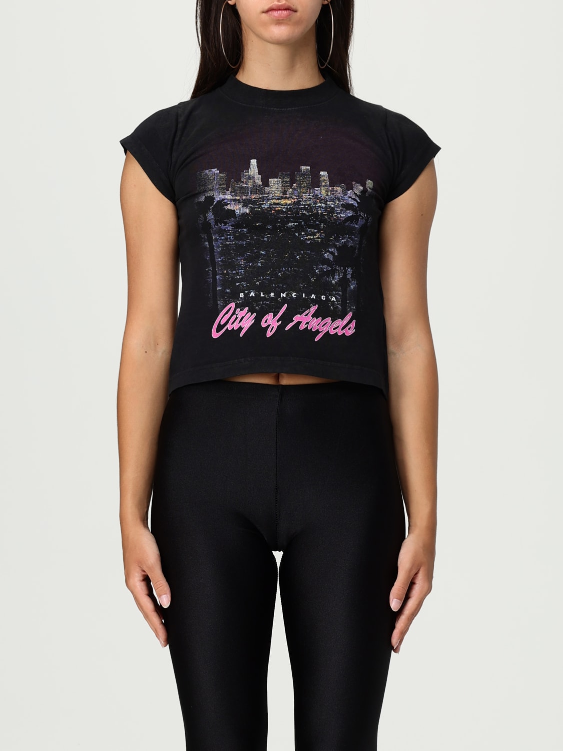 BALENCIAGA T-SHIRT: Top damen Balenciaga, Schwarz - Img 1