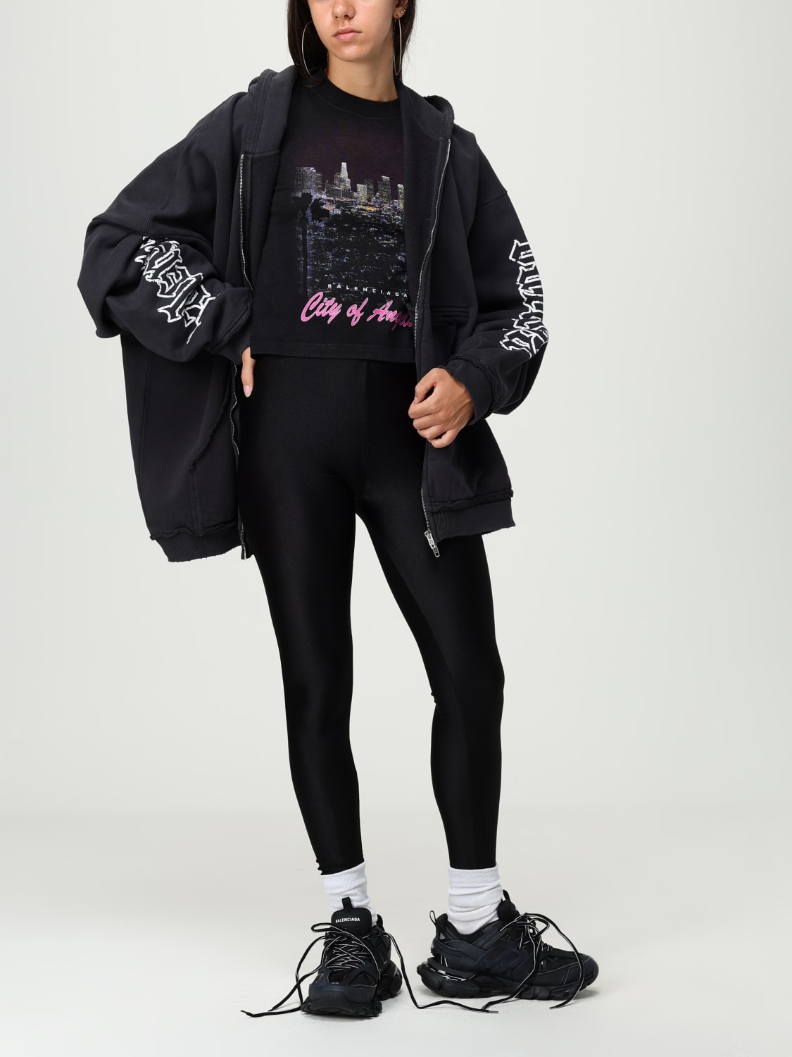 BALENCIAGA T-SHIRT: Top damen Balenciaga, Schwarz - Img 2