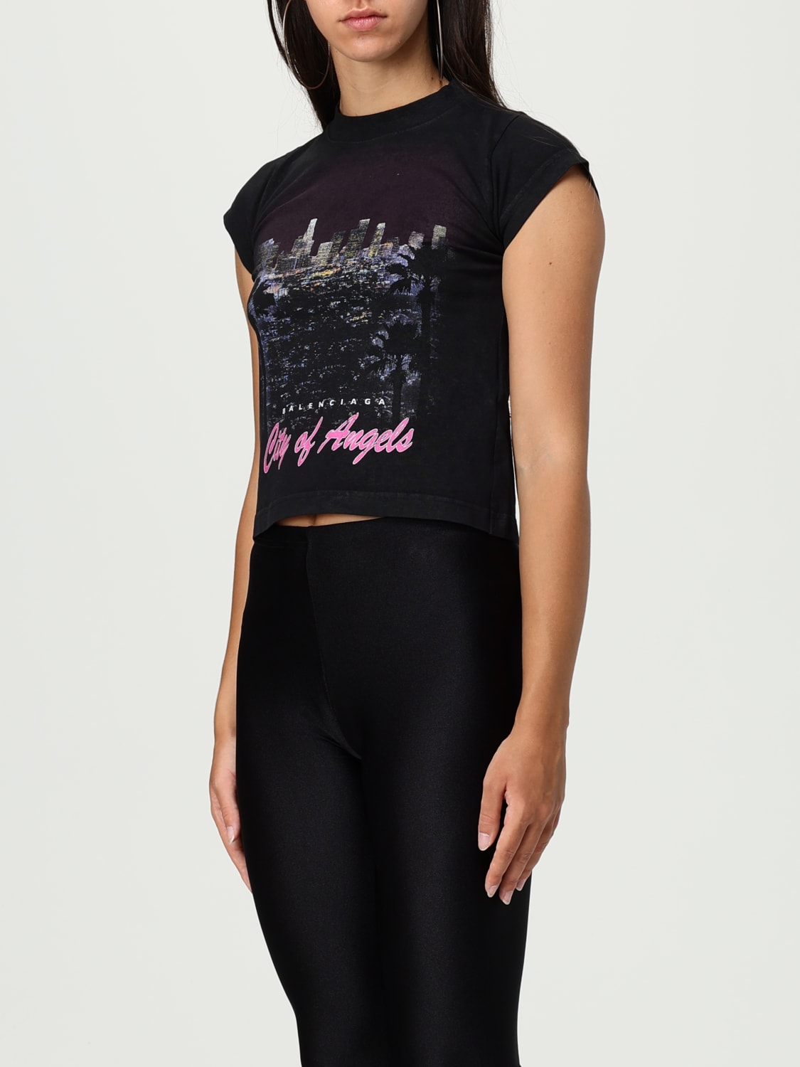 BALENCIAGA T-SHIRT: Top damen Balenciaga, Schwarz - Img 4