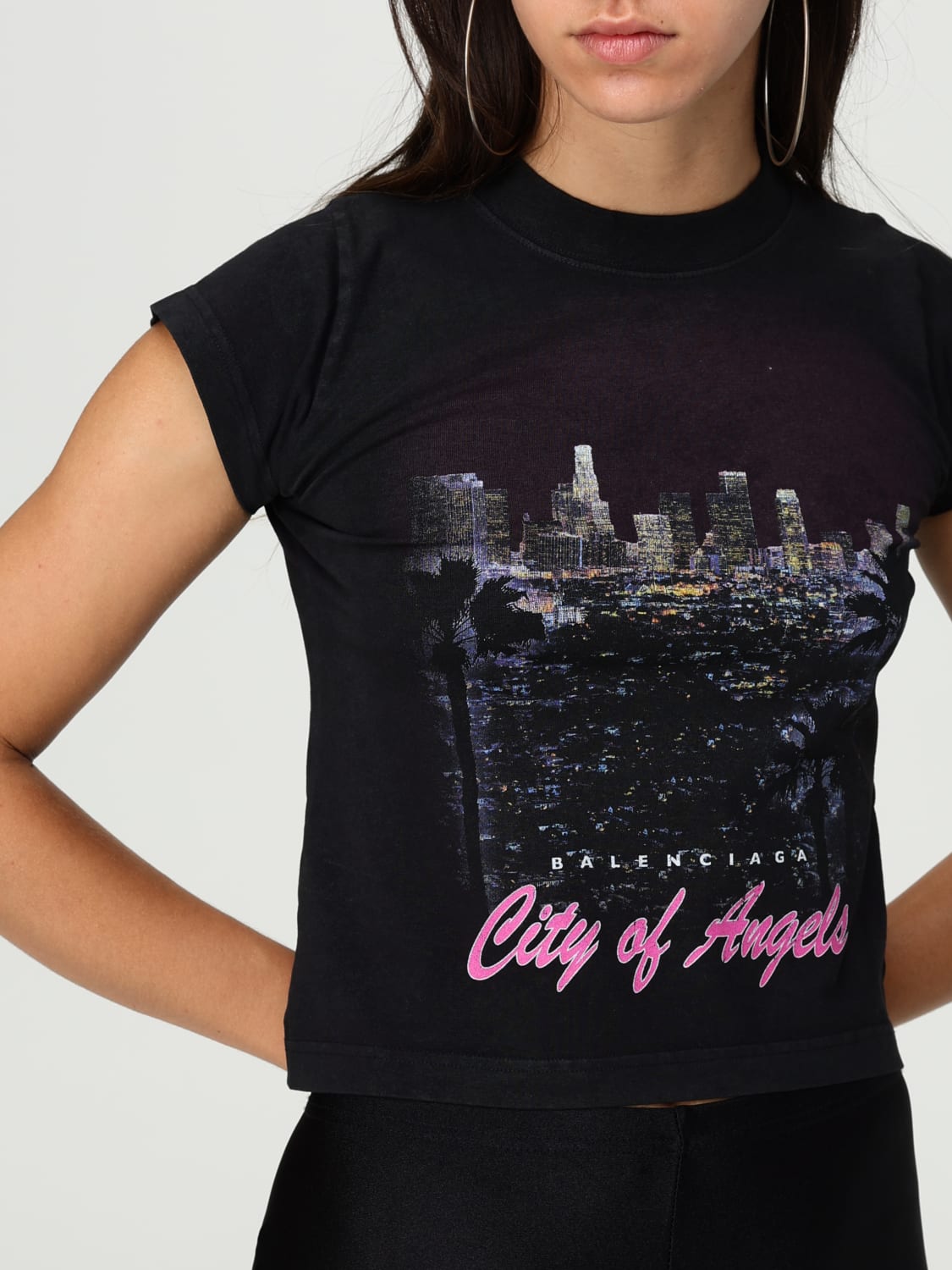 BALENCIAGA T-SHIRT: Top damen Balenciaga, Schwarz - Img 5