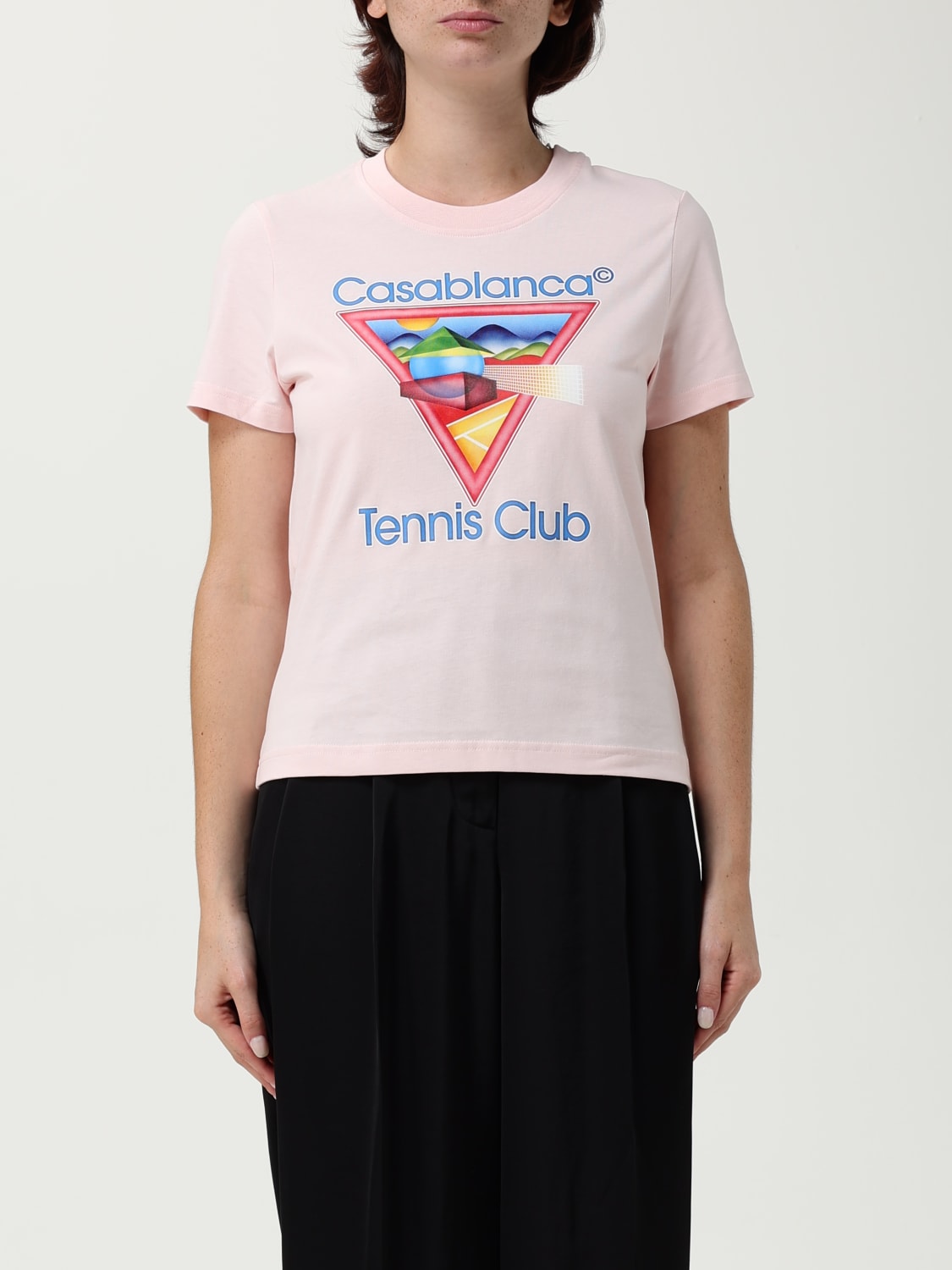 CASABLANCA T-SHIRT: Top woman Casablanca, White - Img 1