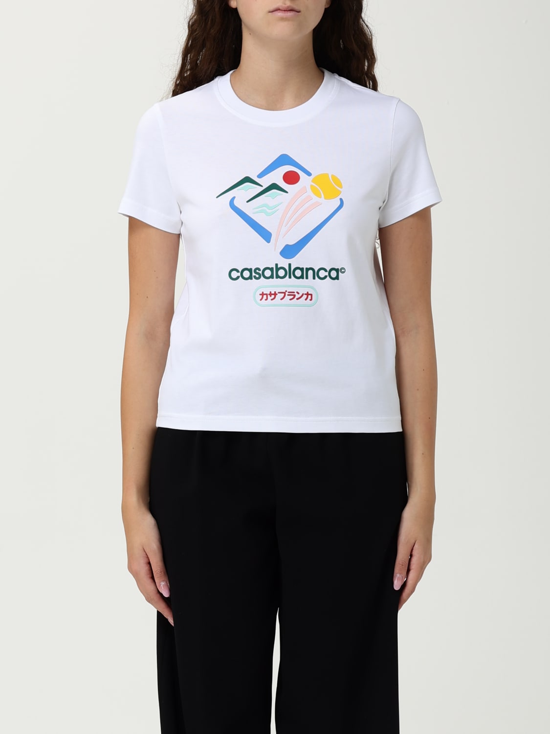 CASABLANCA T-SHIRT: Top woman Casablanca, White 1 - Img 1