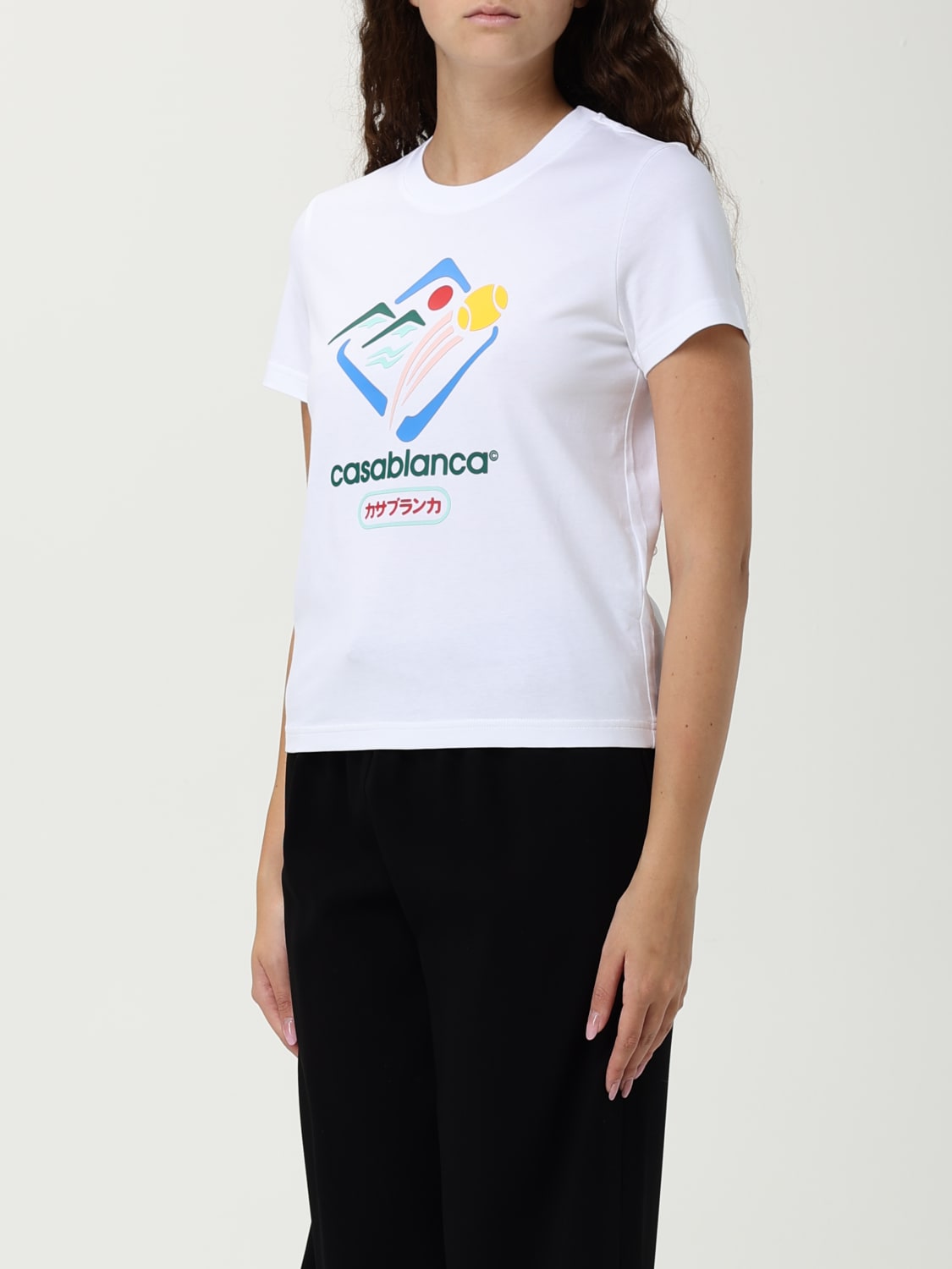 CASABLANCA T-SHIRT: Top woman Casablanca, White 1 - Img 3