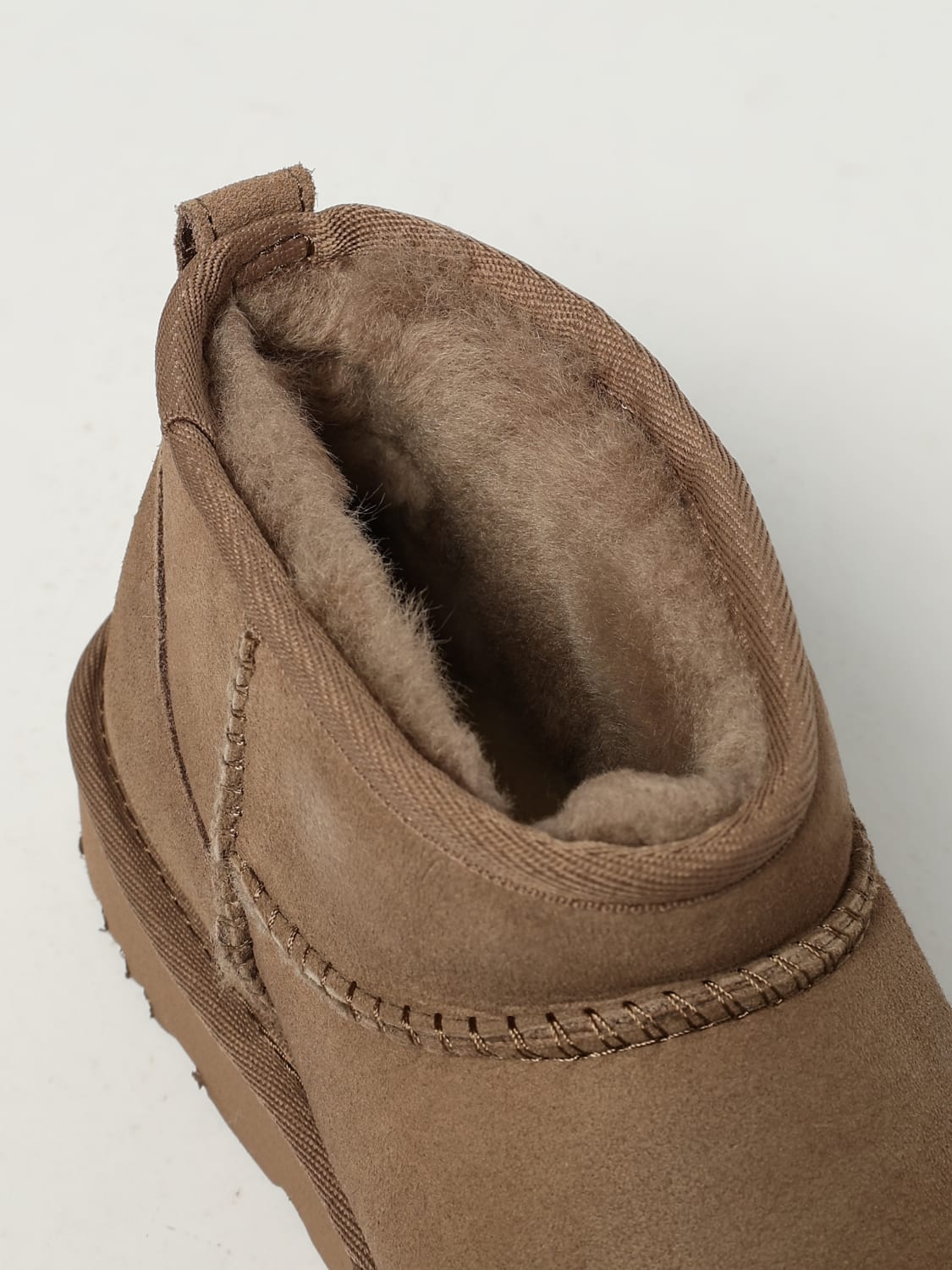 UGG BOTTES: Bottines plates femme UGG, Beige - Img 4