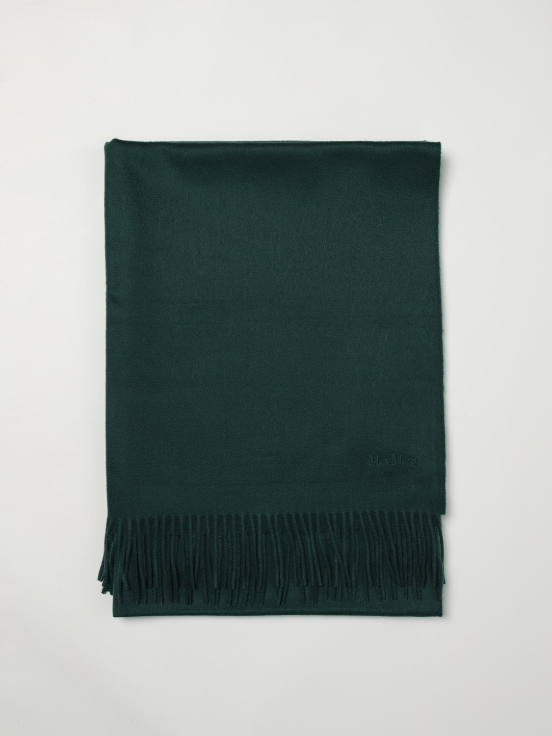 MAX MARA BUFANDA: Bufanda mujer Max Mara, Petróleo Azul - Img 1