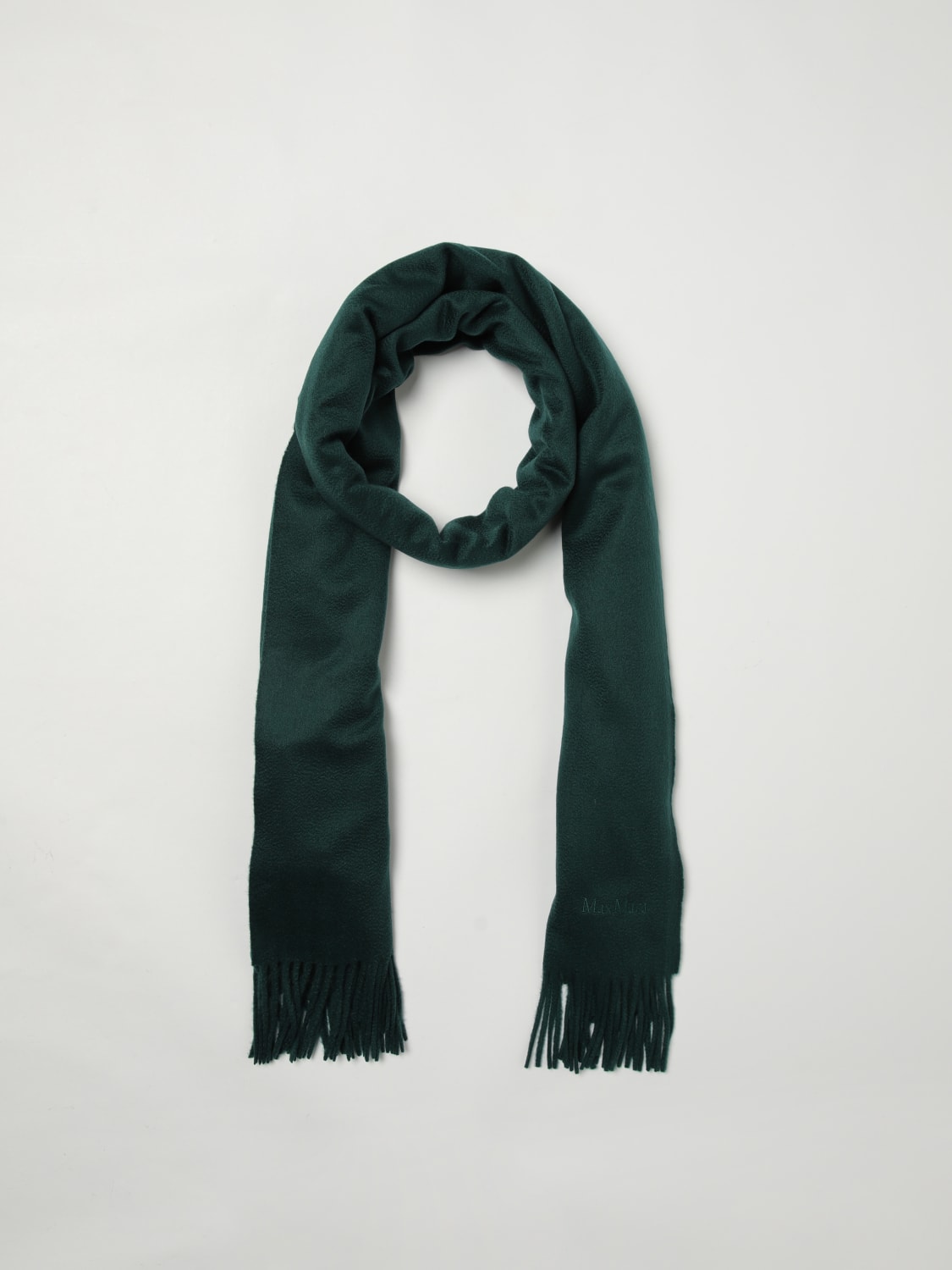 MAX MARA BUFANDA: Bufanda mujer Max Mara, Petróleo Azul - Img 2