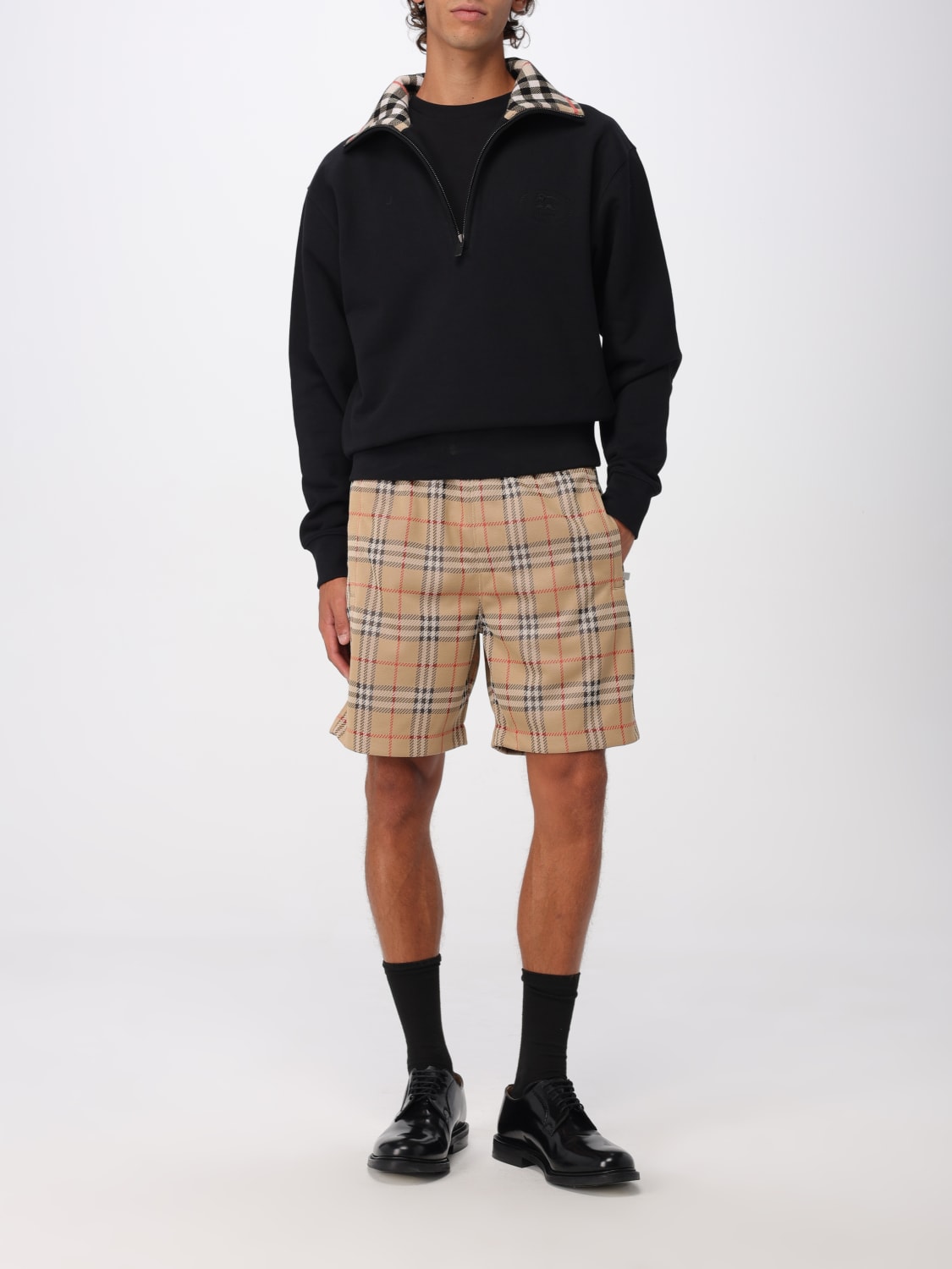 BURBERRY SHORTS: Pants men Burberry, Sand - Img 2