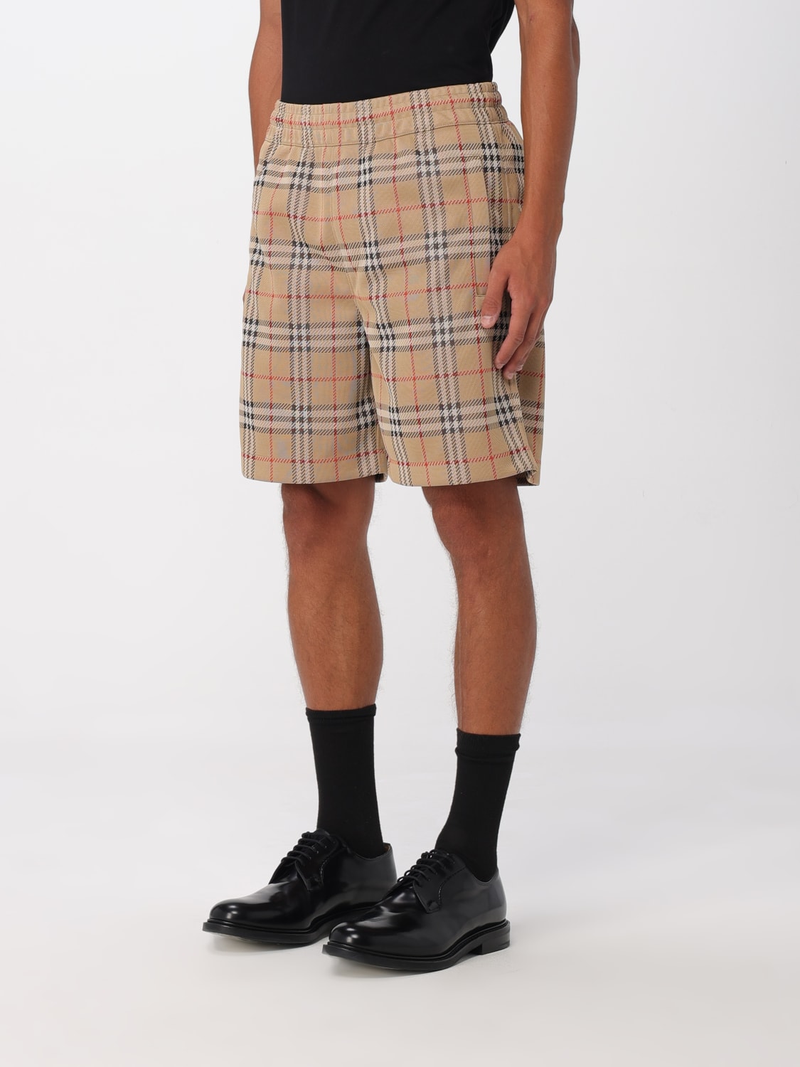 BURBERRY SHORTS: Pants men Burberry, Sand - Img 4
