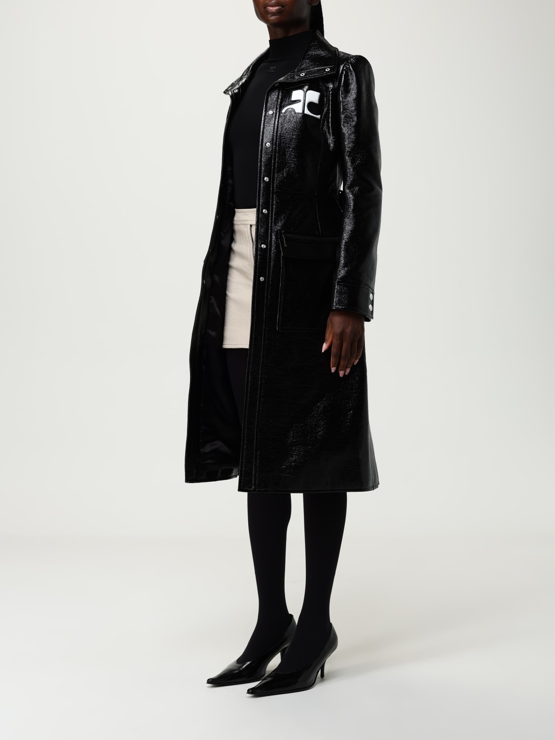 COURRÈGES JACKET: Coat woman CourrÈges, Black - Img 4