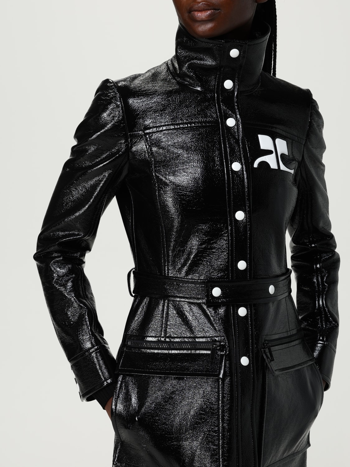 COURRÈGES JACKET: Coat woman CourrÈges, Black - Img 5