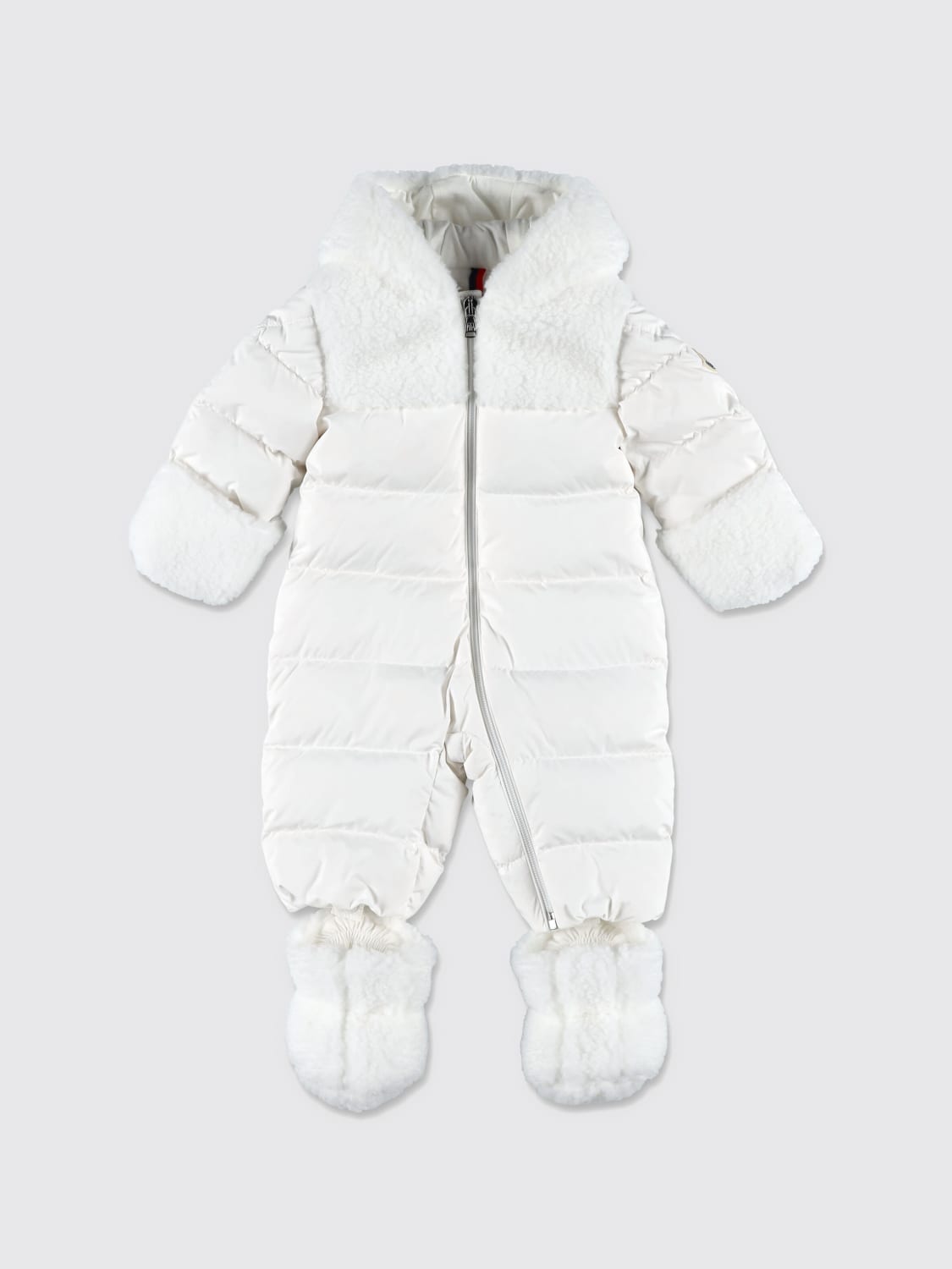 MONCLER TRACKSUIT: Jacket kids Moncler, White - Img 1