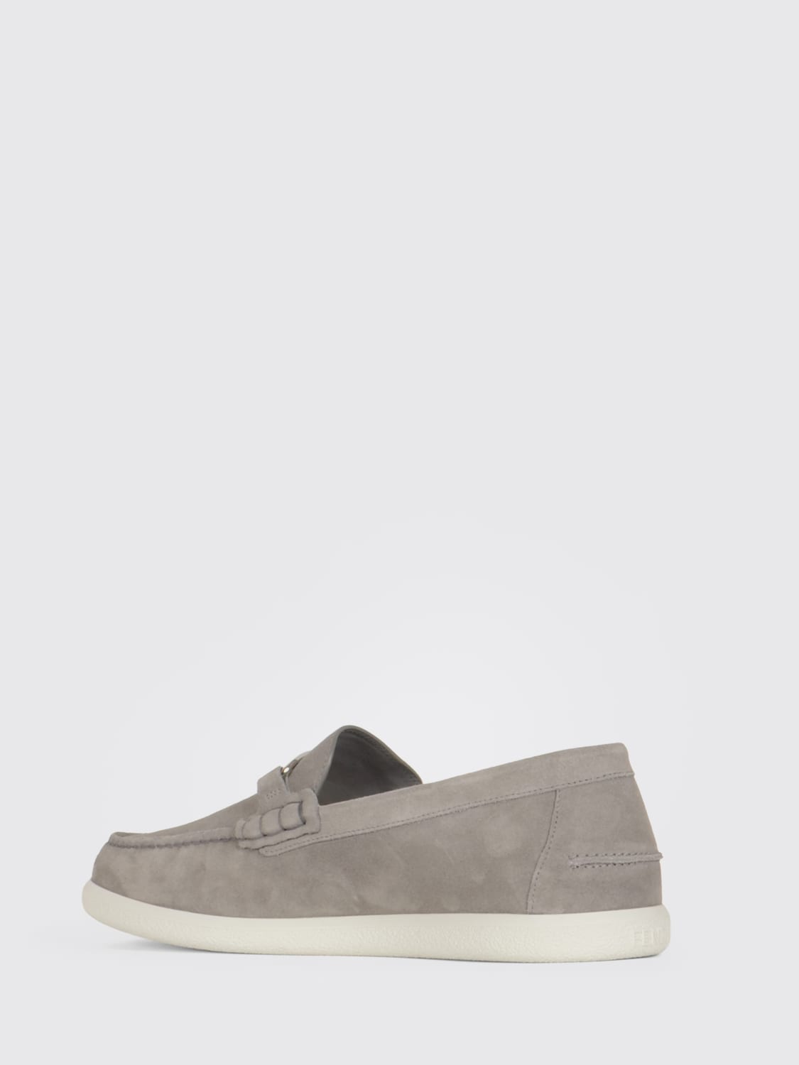 FENDI LOAFERS: Loafers men Fendi, Grey - Img 3