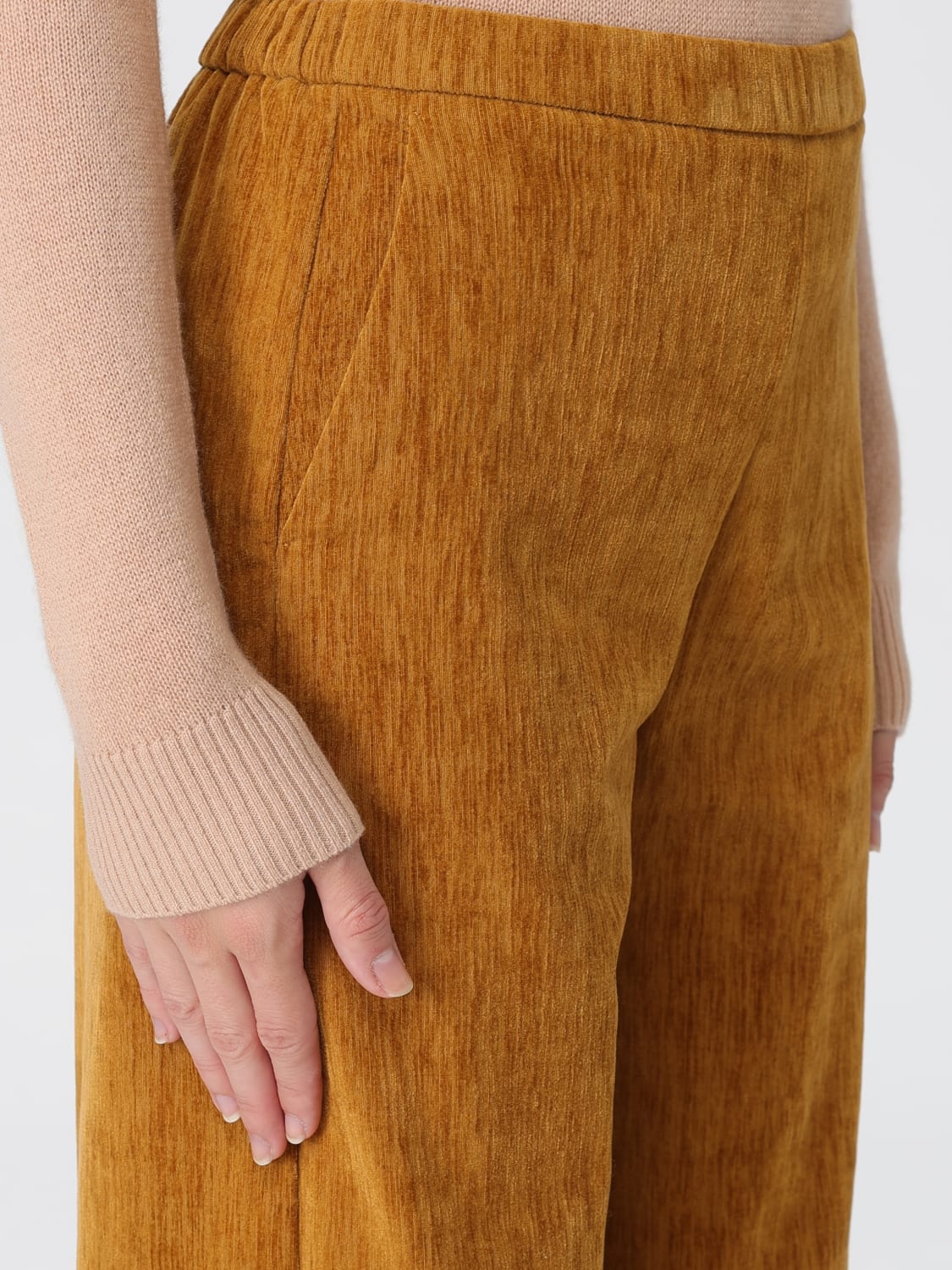 FORTE FORTE PANTALONI: Pantalone in velluto Forte Forte, Ambra - Img 3