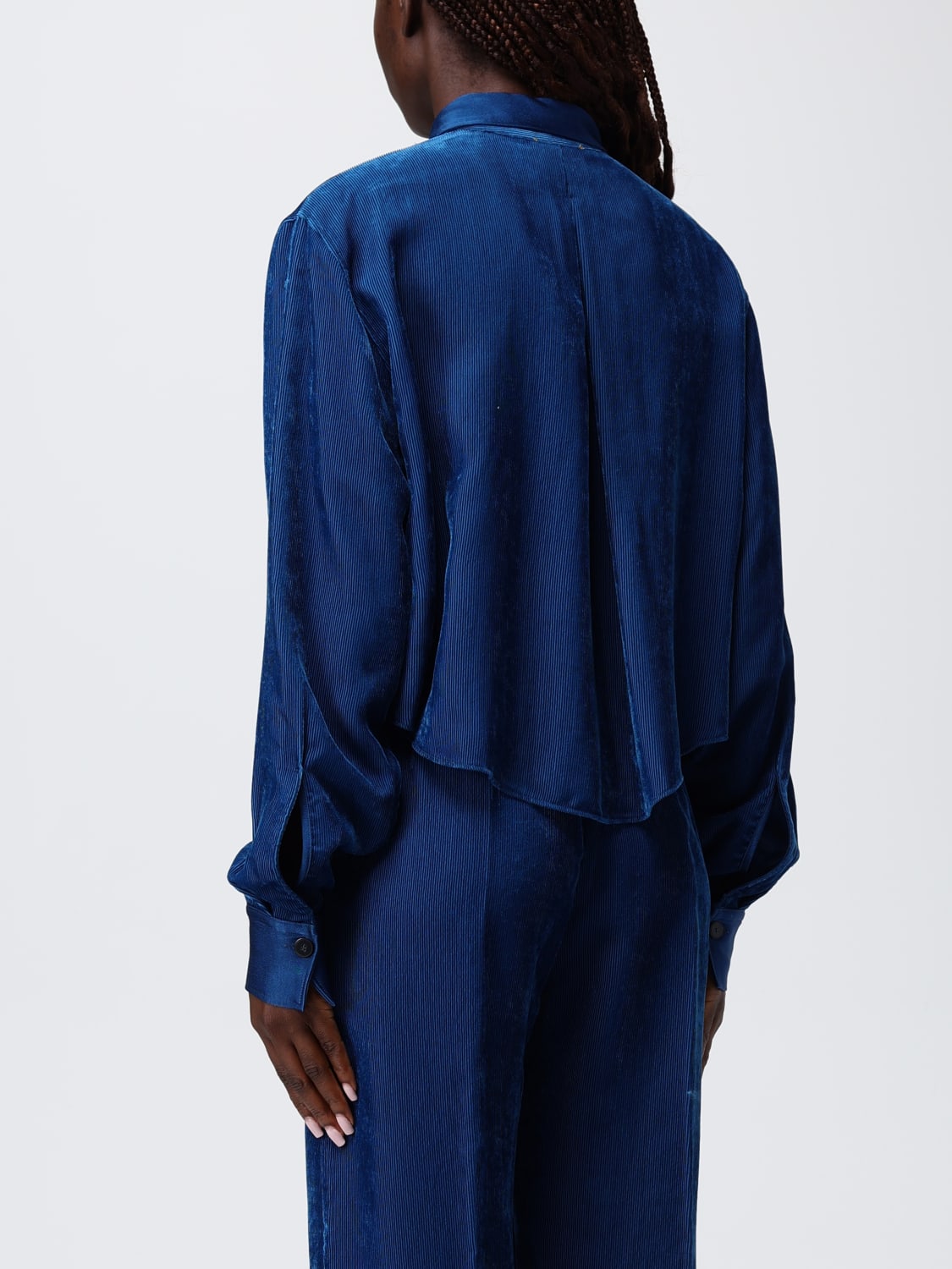 FORTE FORTE CAMISA: Camisa mujer Forte Forte, Azul Oscuro - Img 3