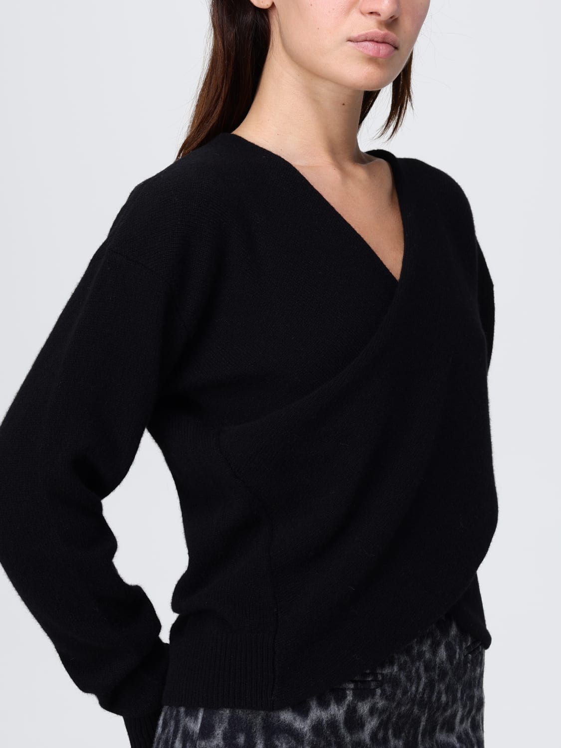 FEDERICA TOSI SWEATER: Sweater woman Federica Tosi, Black - Img 3