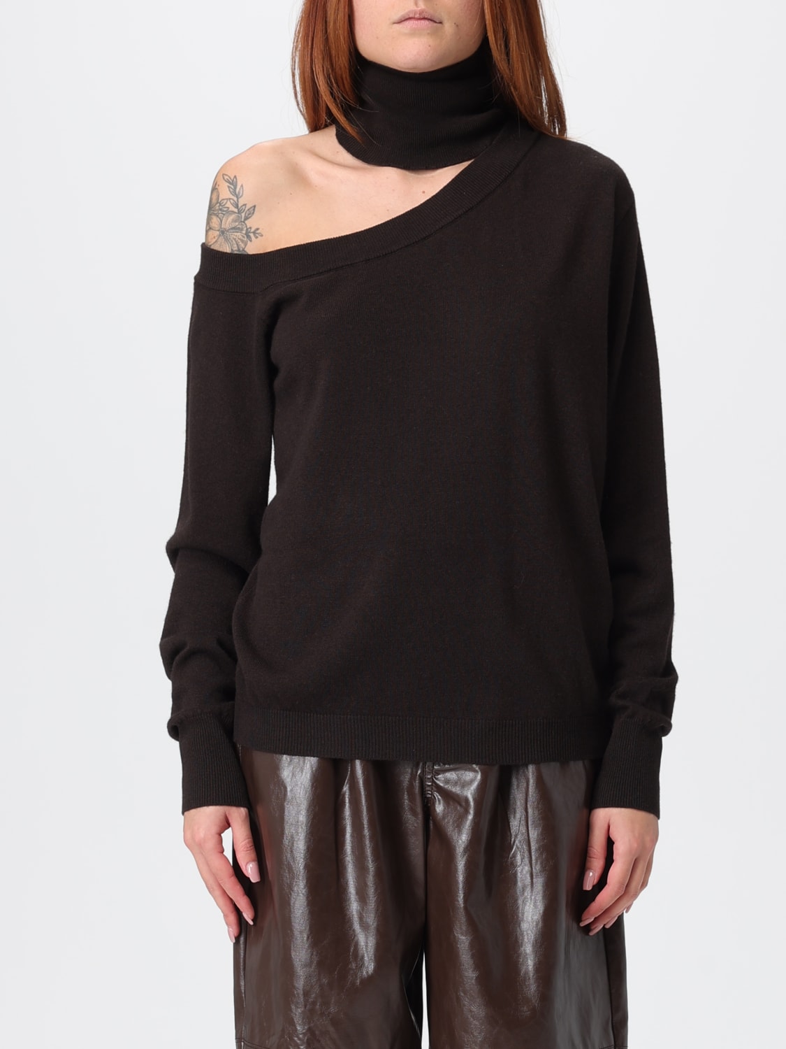 FEDERICA TOSI SWEATER: Sweater woman Federica Tosi, Brown - Img 1