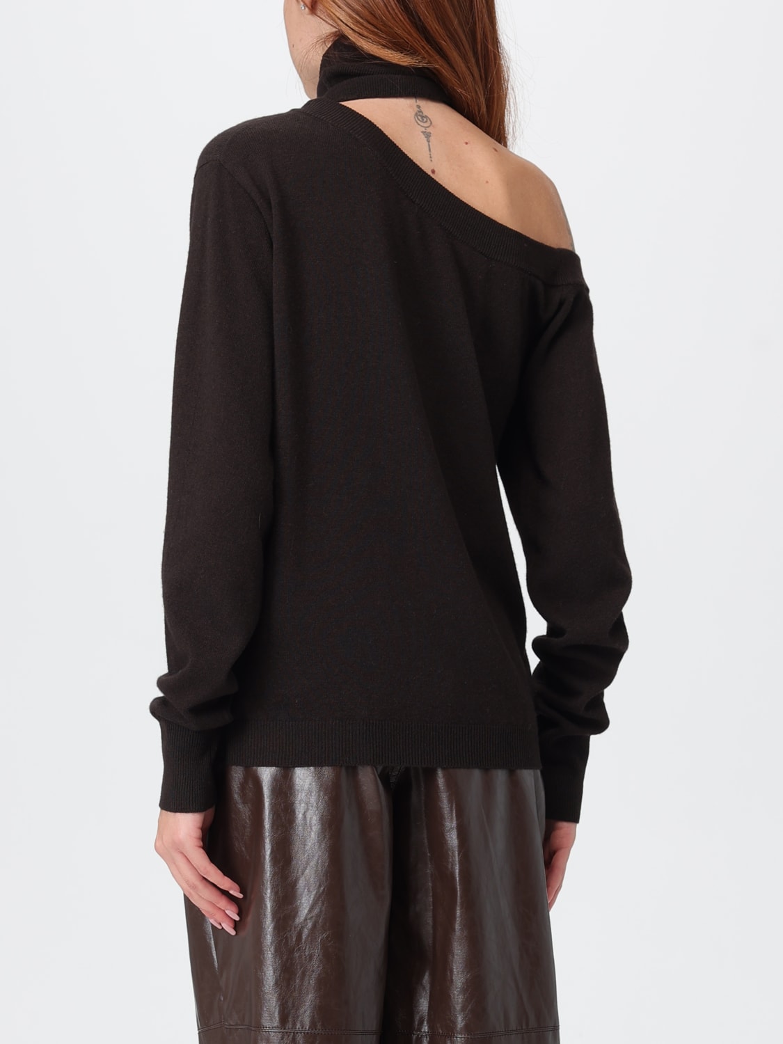 FEDERICA TOSI SWEATER: Sweater woman Federica Tosi, Brown - Img 3