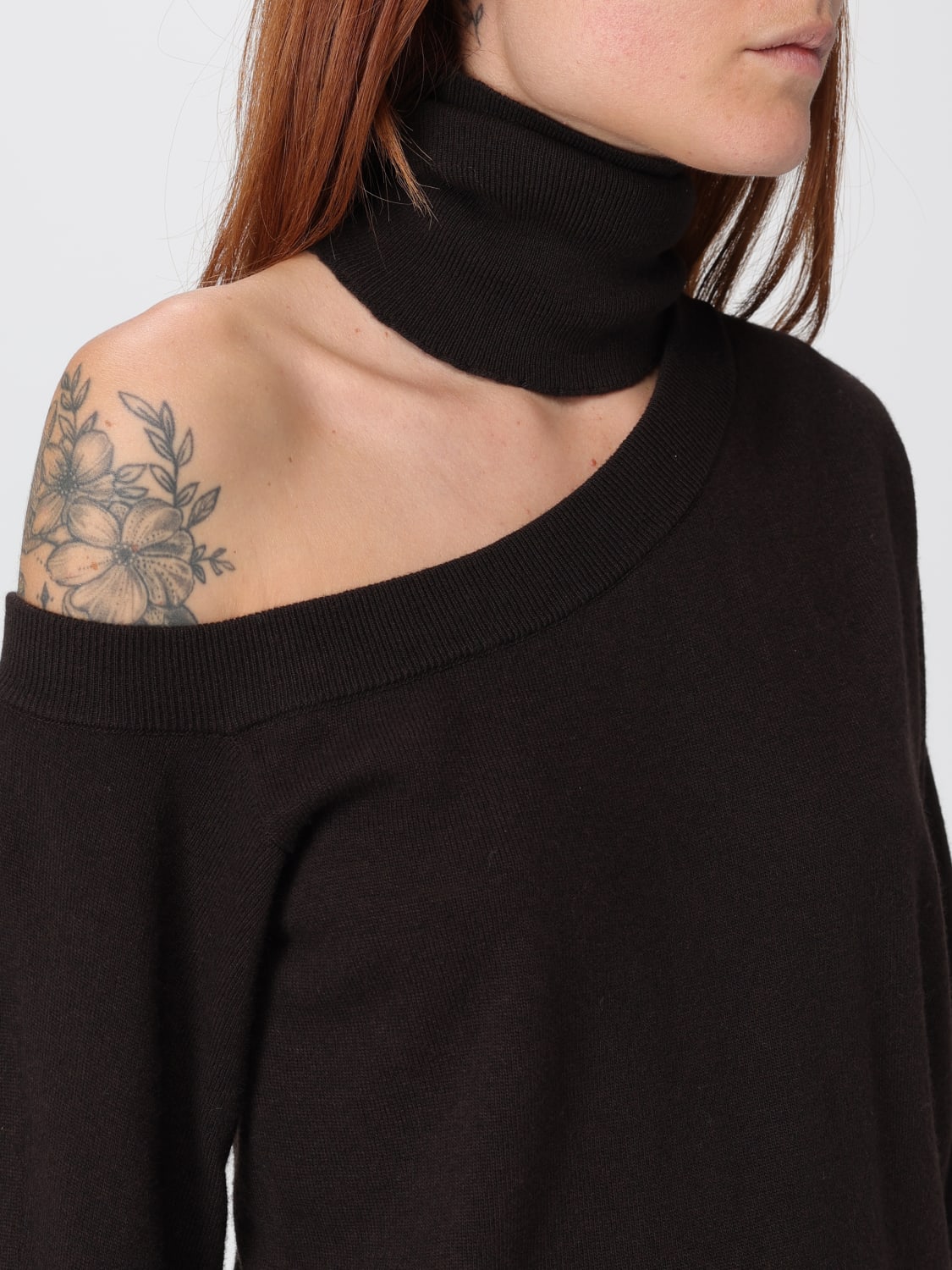 FEDERICA TOSI SWEATER: Sweater woman Federica Tosi, Brown - Img 4