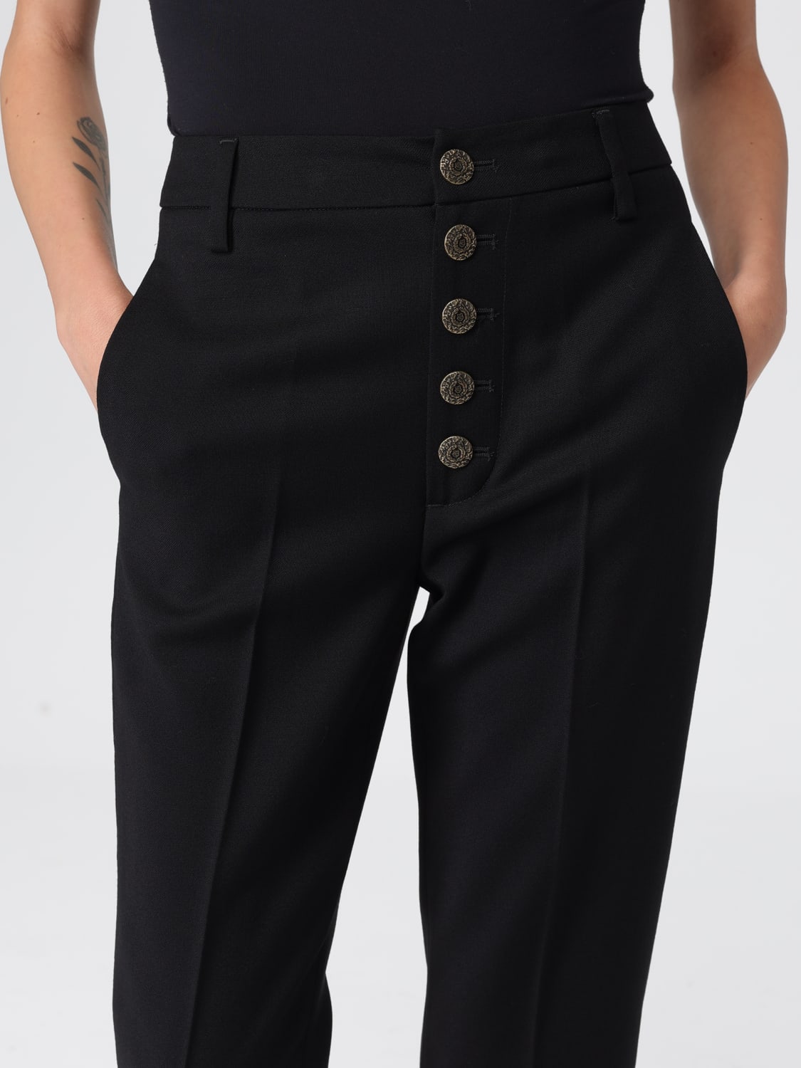 DONDUP PANTS: Pants woman Dondup, Black - Img 4