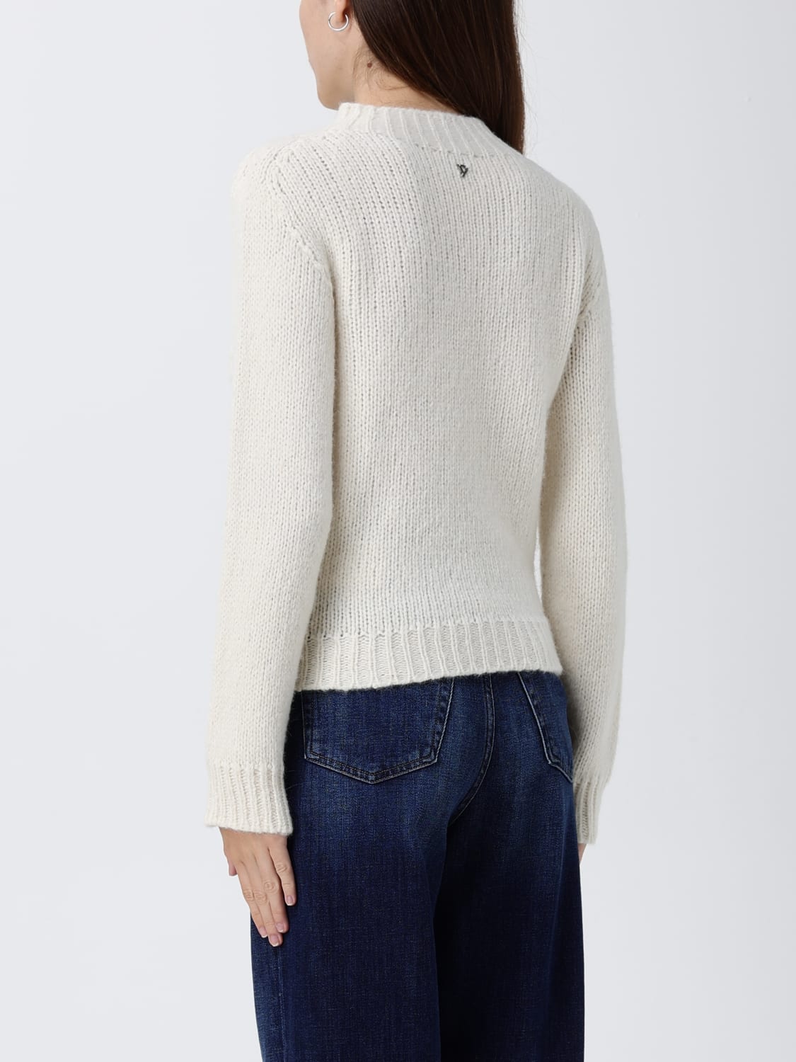 DONDUP SWEATER: Sweater woman Dondup, Yellow Cream - Img 2