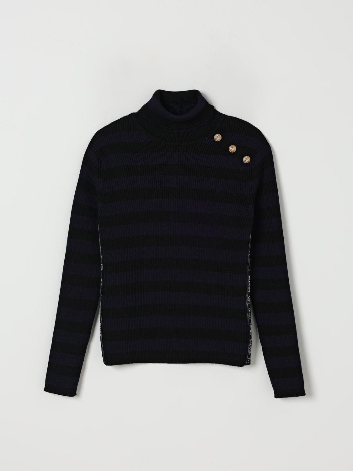 BALMAIN СВИТЕР: Свитер Детское Balmain, Черный - Img 1