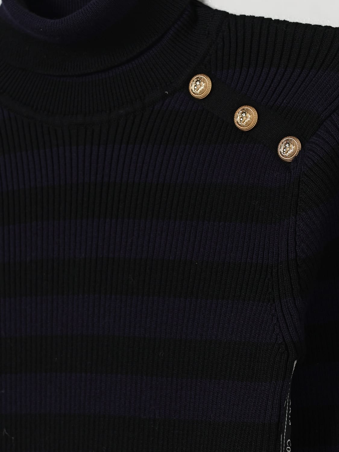 BALMAIN СВИТЕР: Свитер Детское Balmain, Черный - Img 3