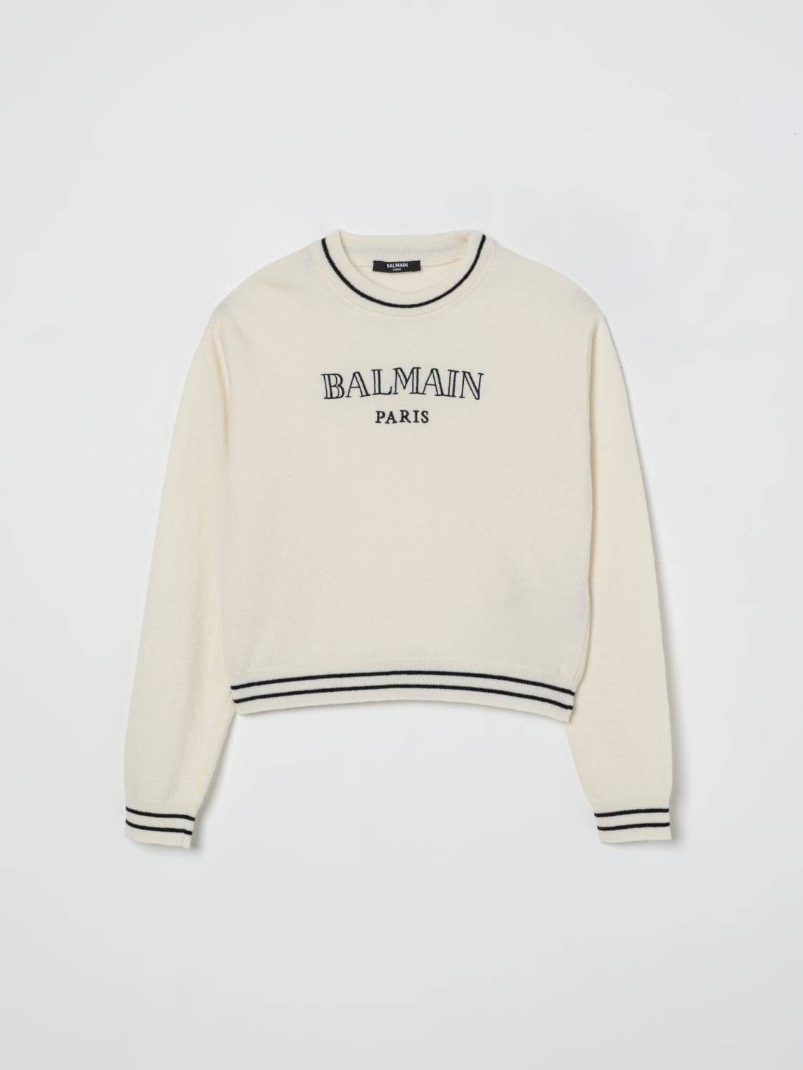 BALMAIN SWEATER: Sweater kids Balmain, Ivory - Img 1