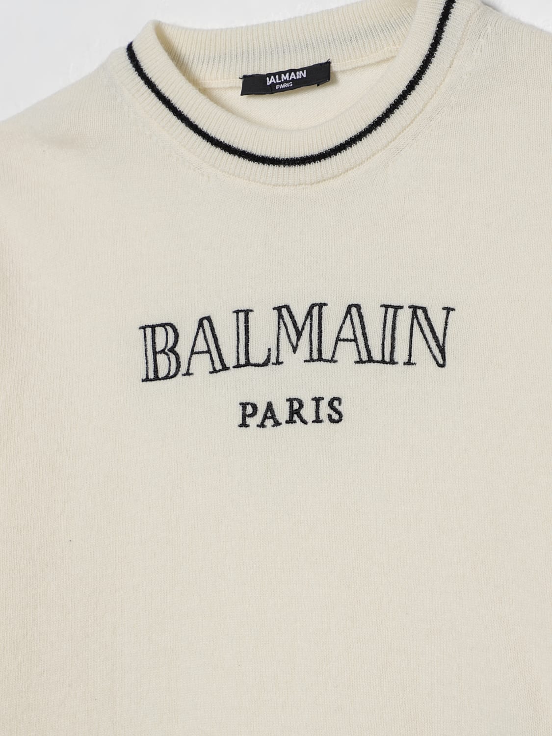 BALMAIN SWEATER: Sweater kids Balmain, Ivory - Img 3