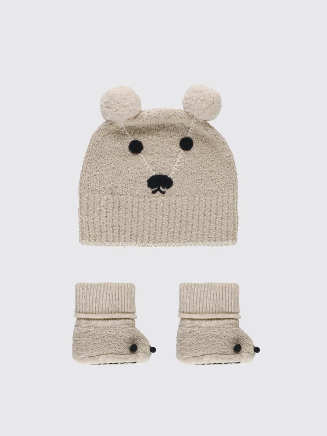 BURBERRY BLANKET SET: Romper kids Burberry, Beige - Img 1