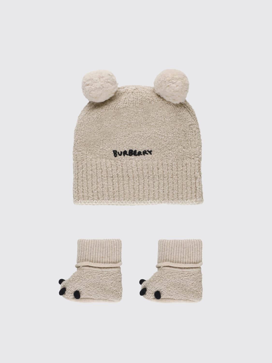 BURBERRY BLANKET SET: Romper kids Burberry, Beige - Img 2