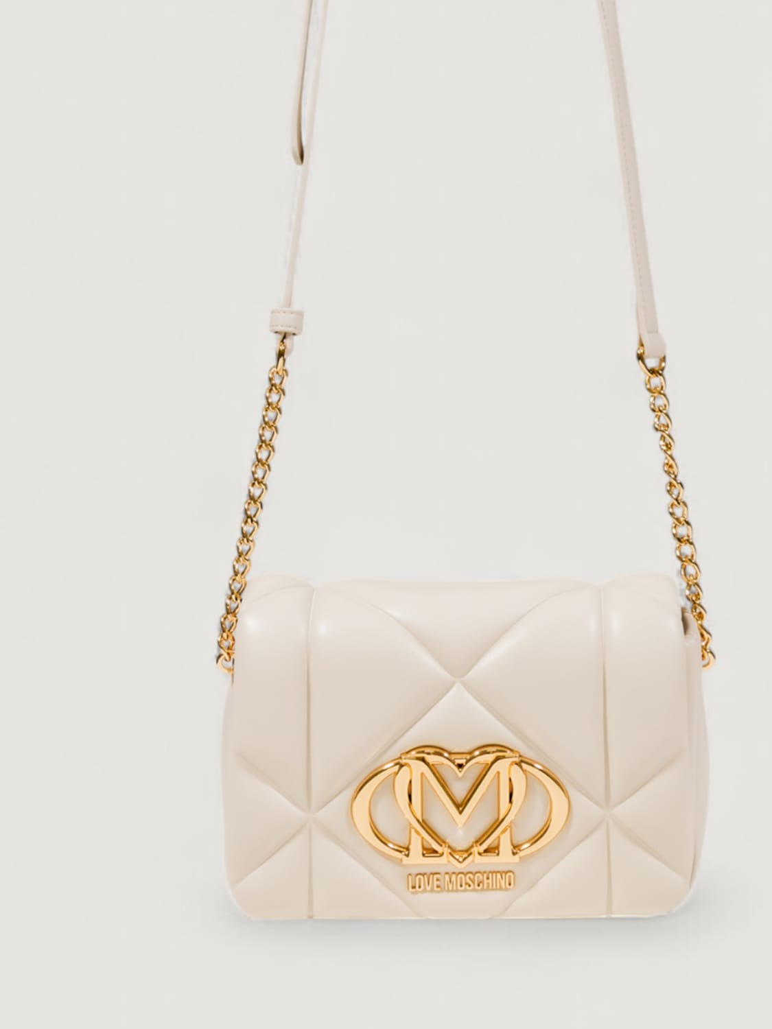 LOVE MOSCHINO MINITASCHE: Minitasche damen Love Moschino, Beige - Img 3