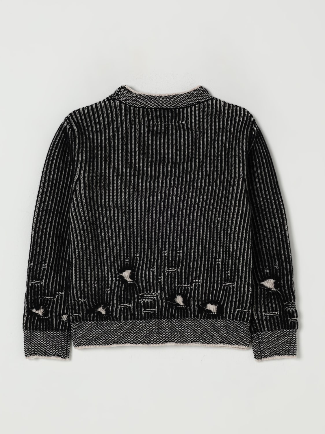 MM6 MAISON MARGIELA 毛衣: 毛衣 儿童 Mm6 Maison Margiela, 黑色 - Img 2