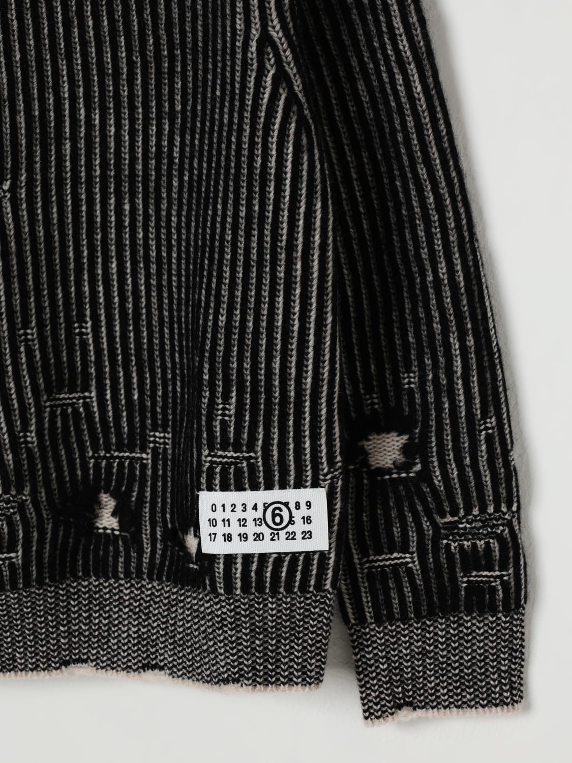 MM6 MAISON MARGIELA 毛衣: 毛衣 儿童 Mm6 Maison Margiela, 黑色 - Img 3