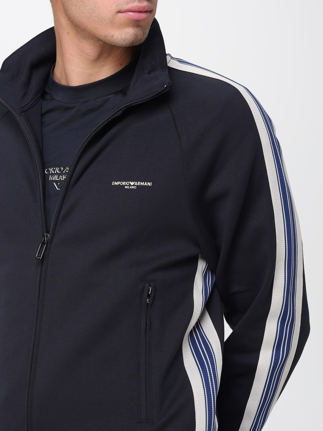 EMPORIO ARMANI SWEATSHIRT: Sweater men Emporio Armani, Navy - Img 4