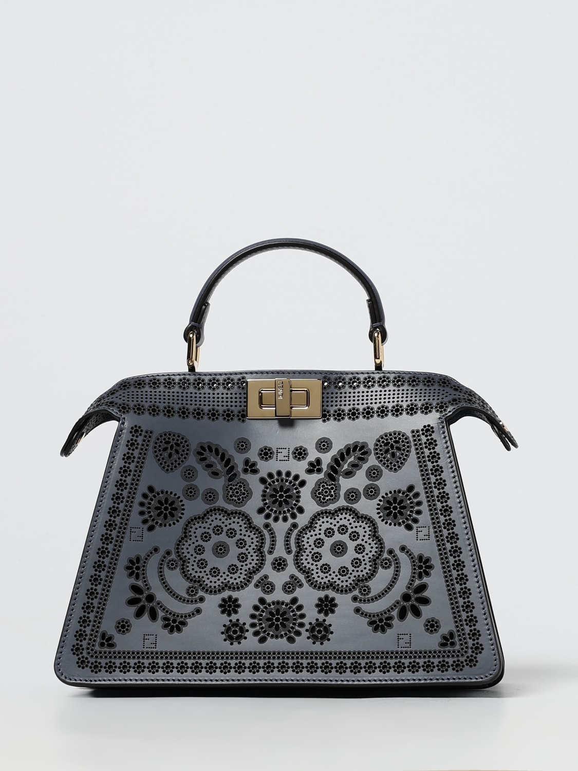 FENDI СУМКА С КОРОТКИМИ РУЧКАМИ: Наплечная сумка Женское Fendi, Синий - Img 1