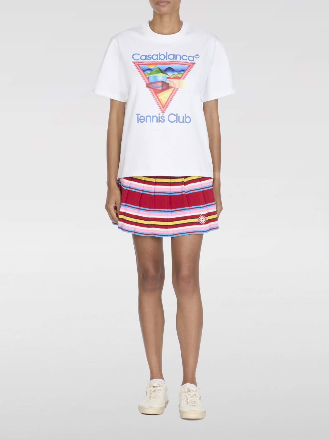 CASABLANCA T-SHIRT: T-shirt woman Casablanca, White - Img 2