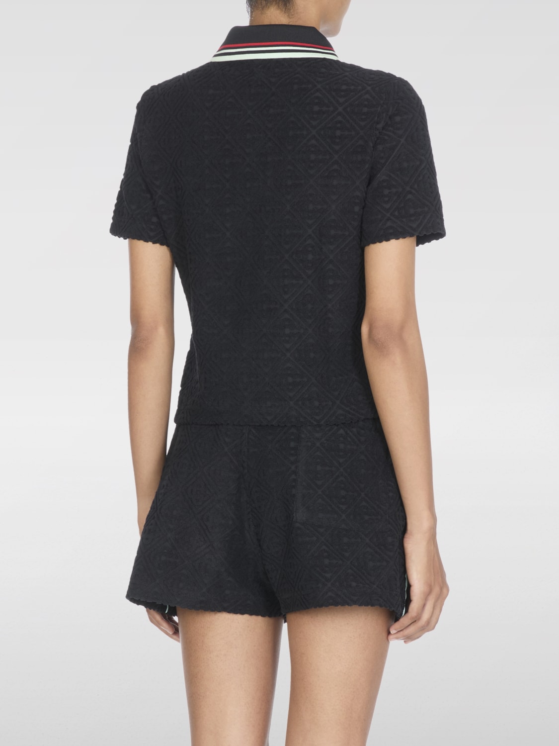 CASABLANCA POLO: Polo damen Casablanca, Schwarz - Img 3